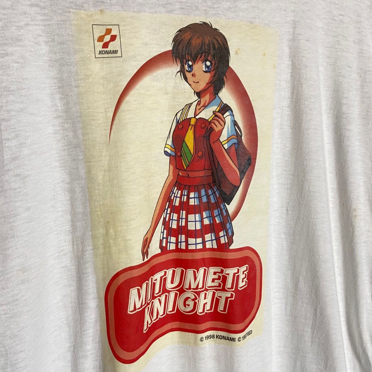 Anime Vintage 90s Konami Mitumete Knight Anime Video Game T Shirt Size US M / EU 48-50 / 2 - 2 Thumbnail