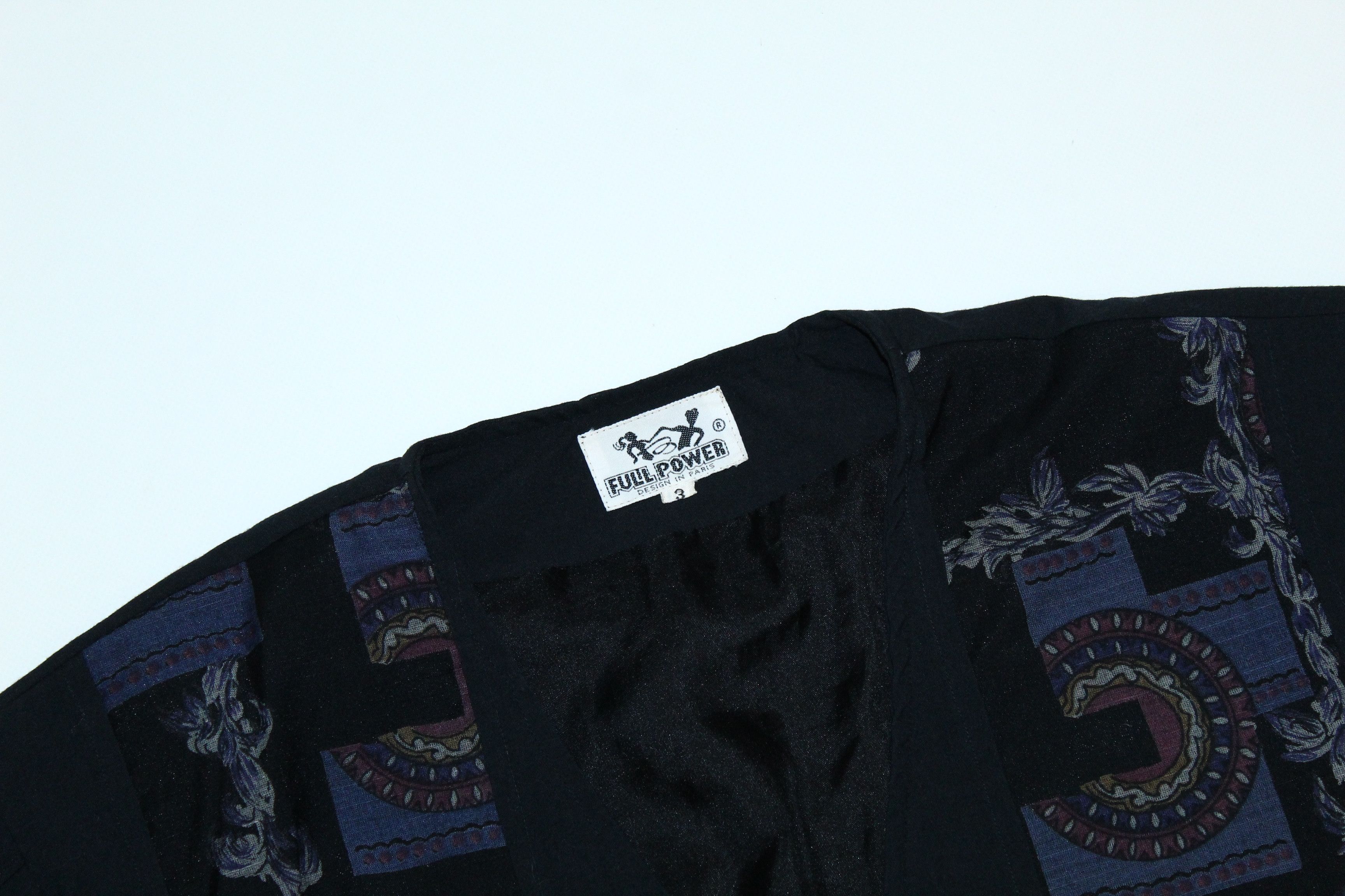 20471120 🔥 VTG 🔥70s Full Power Abstract Knit Patterns Baggy Jacket Size US L / EU 52-54 / 3 - 5 Thumbnail