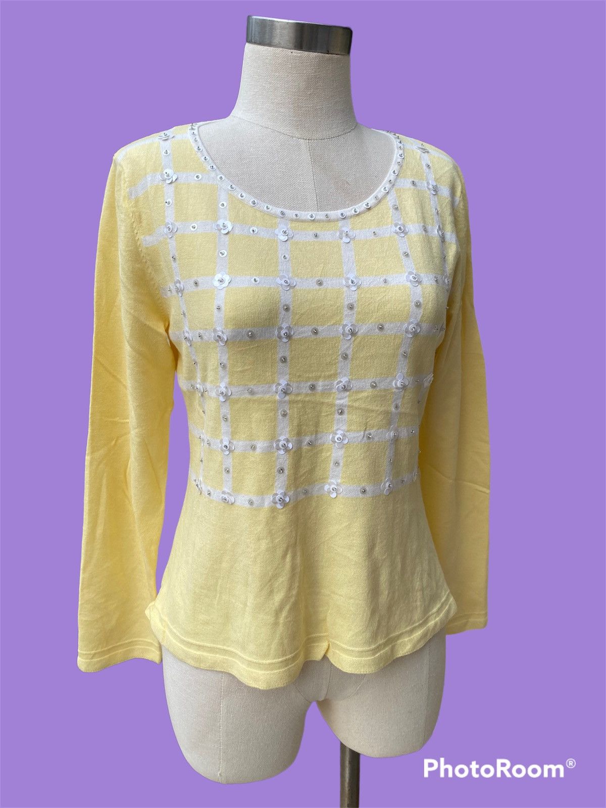 Courreges vintage longsleeve Size L / US 10 / IT 46 - 1 Thumbnail