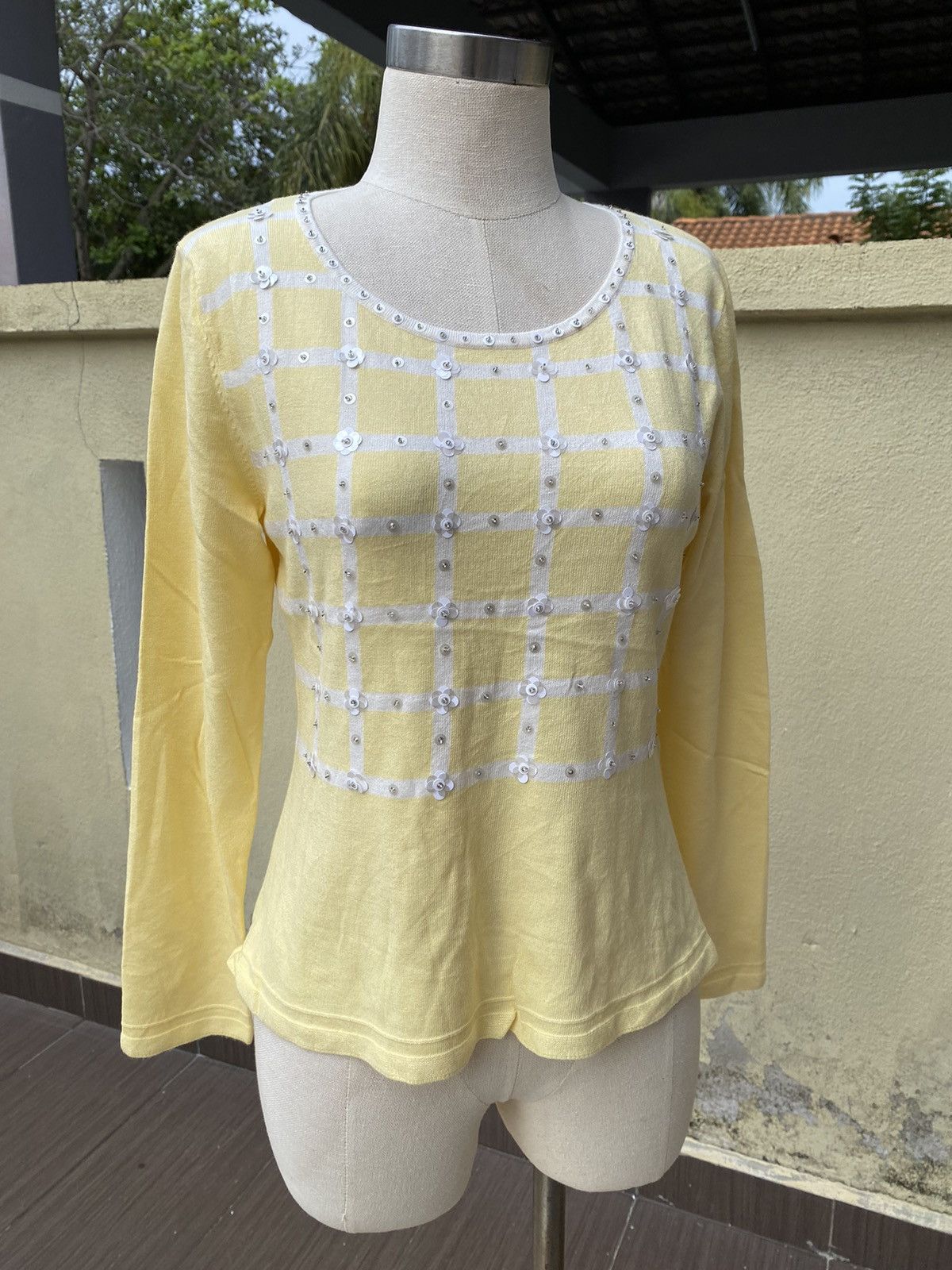 Courreges vintage longsleeve Size L / US 10 / IT 46 - 2 Thumbnail