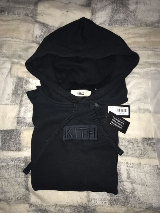 Kith KITH CLASSIC LOGO HOODIE - TRIPLE BLACK | Grailed