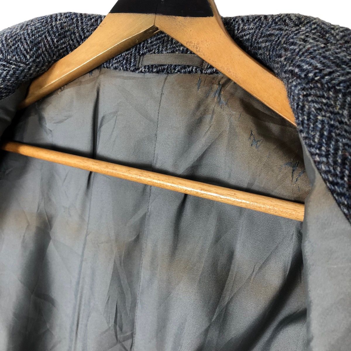 Harris Tweed Vintage 90s Harris Tweed X Mitama Japan Wool Tweed Car Coat Size US L / EU 52-54 / 3 - 6 Thumbnail