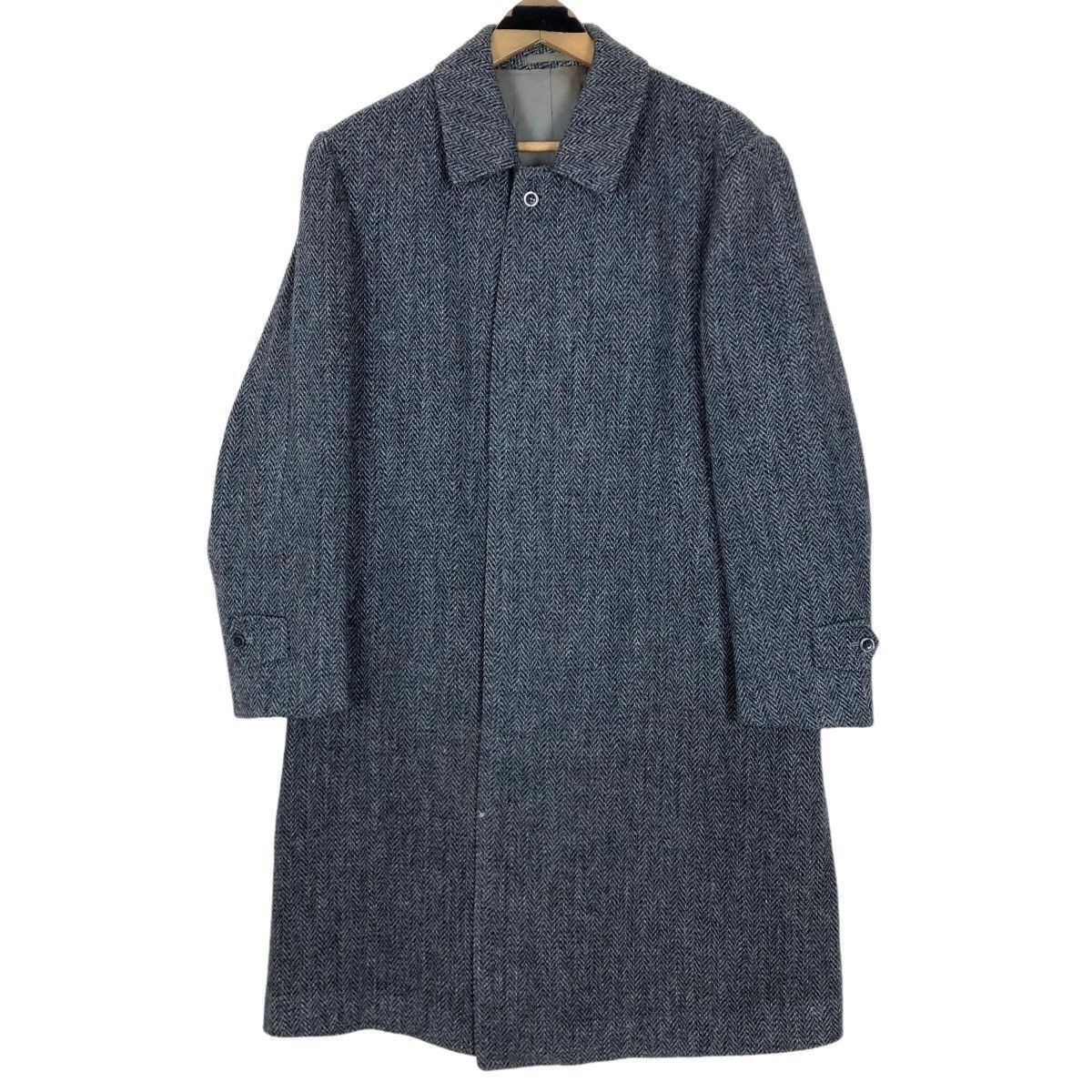 Harris Tweed Vintage 90s Harris Tweed X Mitama Japan Wool Tweed Car Coat Size US L / EU 52-54 / 3 - 1 Thumbnail