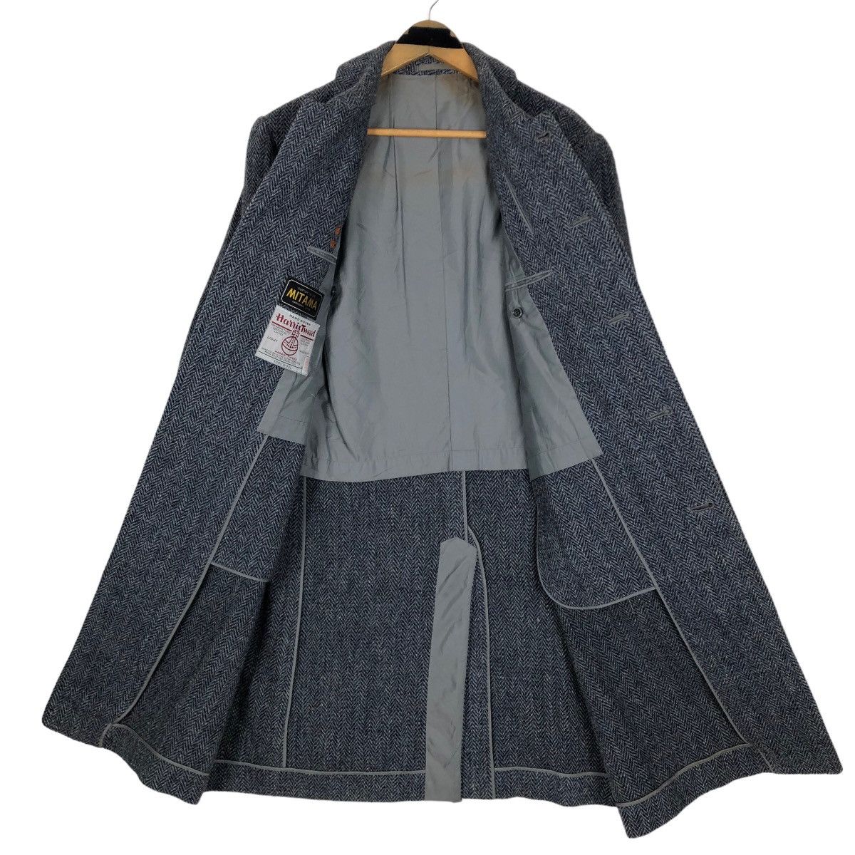 Harris Tweed Vintage 90s Harris Tweed X Mitama Japan Wool Tweed Car Coat Size US L / EU 52-54 / 3 - 10 Thumbnail
