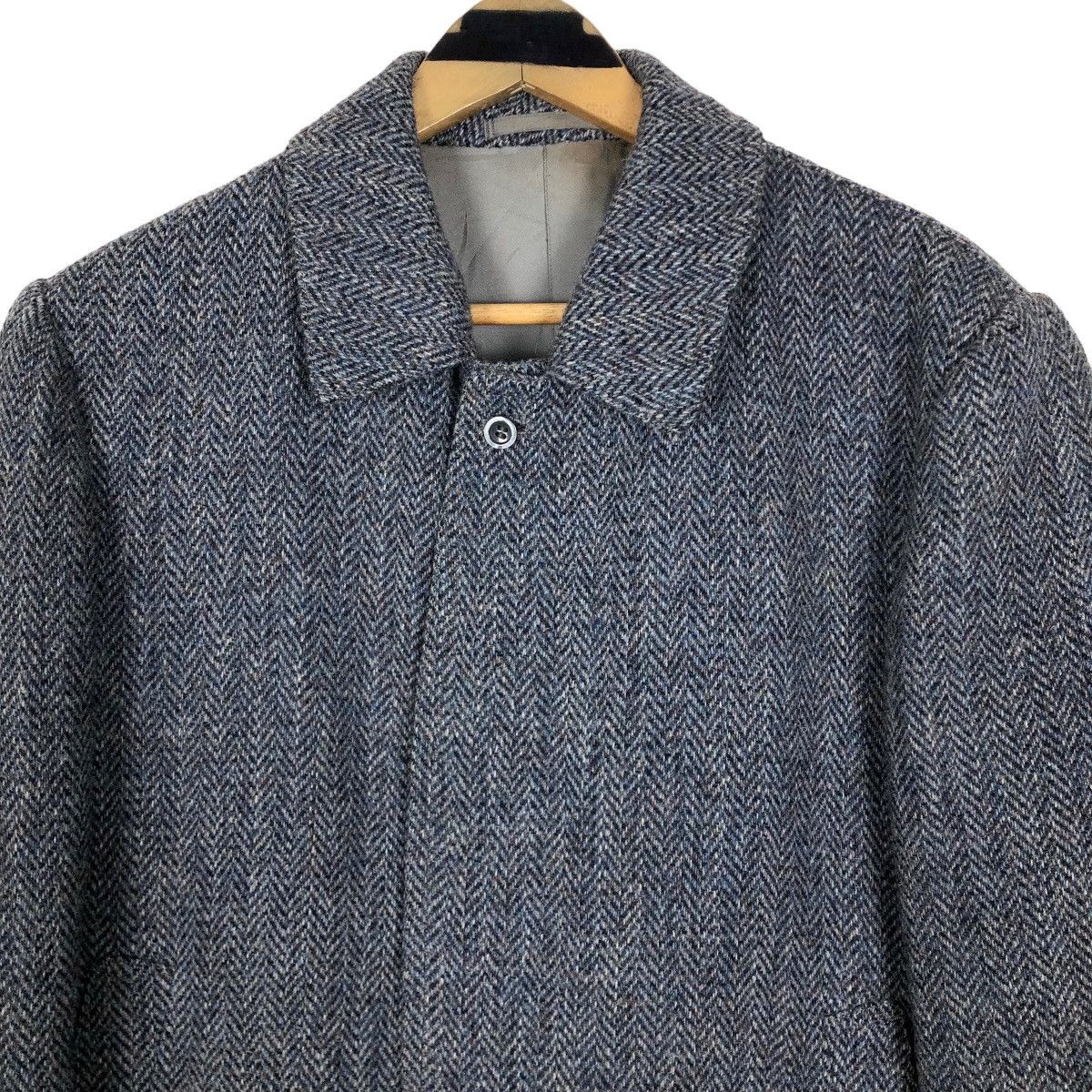 Harris Tweed Vintage 90s Harris Tweed X Mitama Japan Wool Tweed Car Coat Size US L / EU 52-54 / 3 - 7 Thumbnail