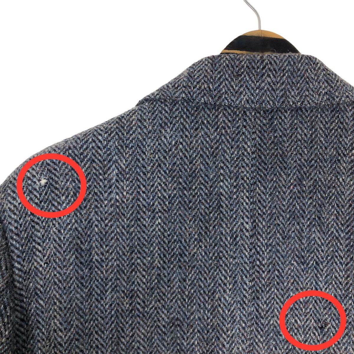 Harris Tweed Vintage 90s Harris Tweed X Mitama Japan Wool Tweed Car Coat Size US L / EU 52-54 / 3 - 15 Thumbnail