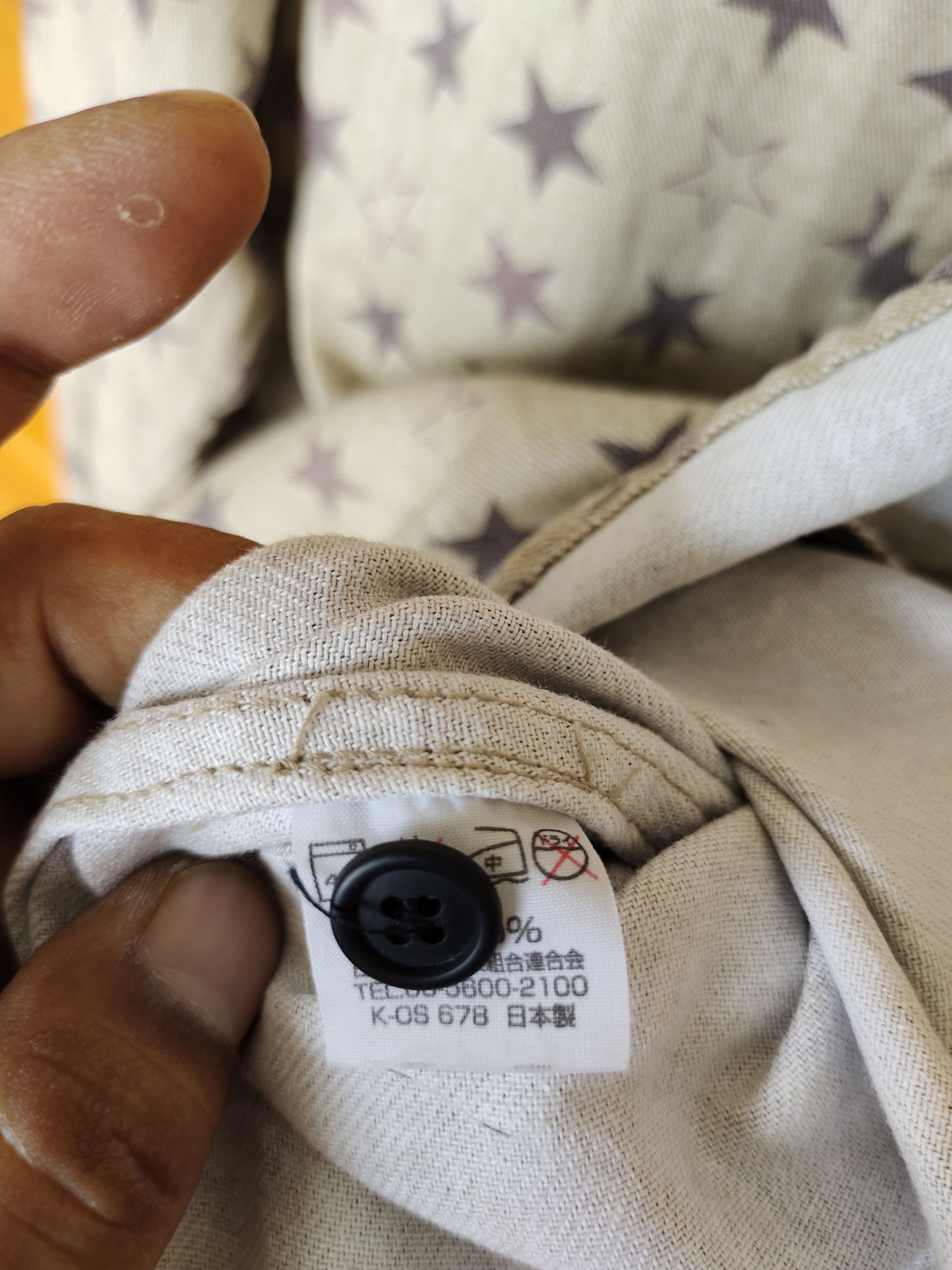 Japanese Brand FRENCH MARKET Made In Japan Stars Fullprint Denim Shirt Size US M / EU 48-50 / 2 - 14 Thumbnail