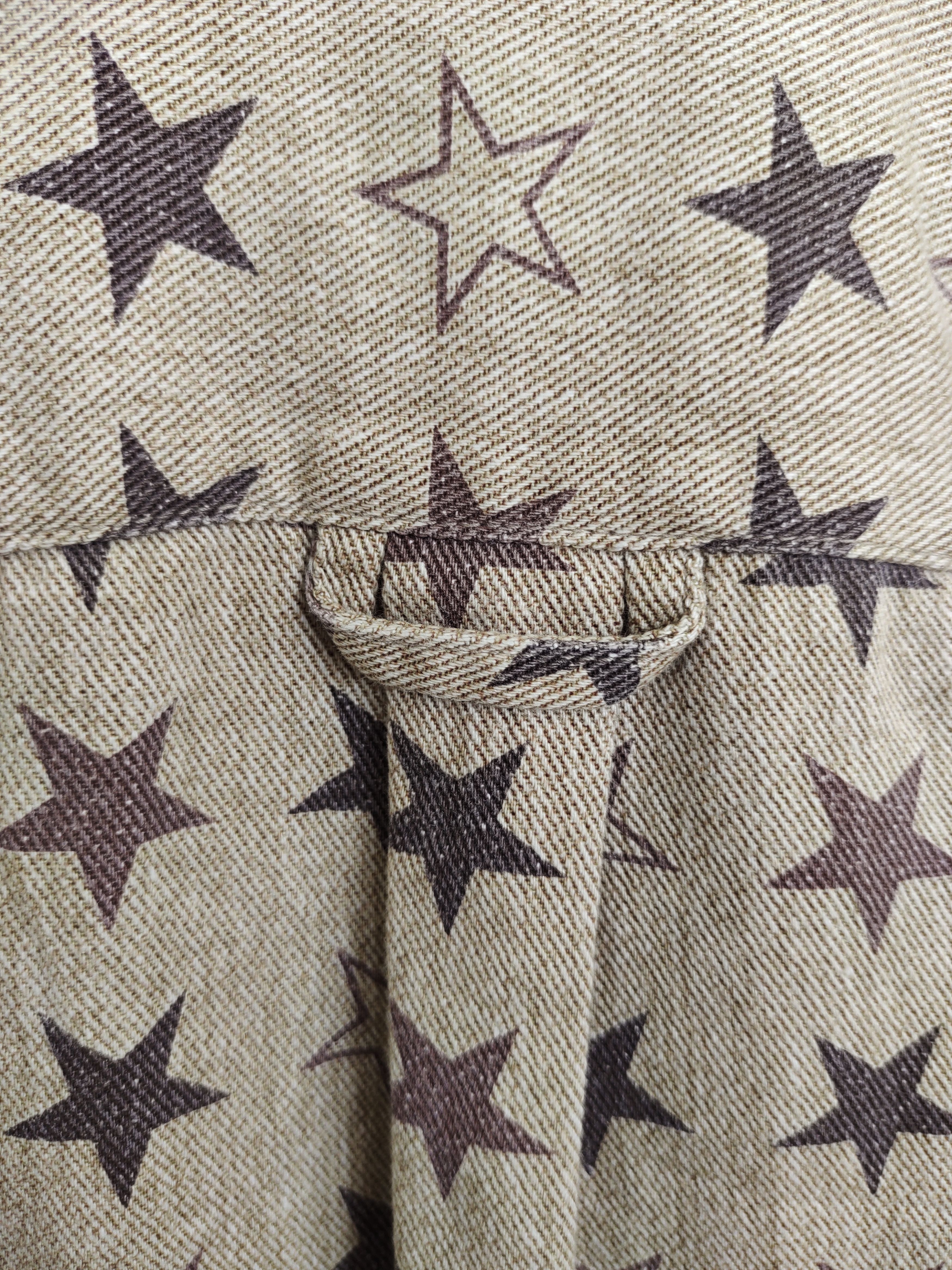 Japanese Brand FRENCH MARKET Made In Japan Stars Fullprint Denim Shirt Size US M / EU 48-50 / 2 - 12 Thumbnail