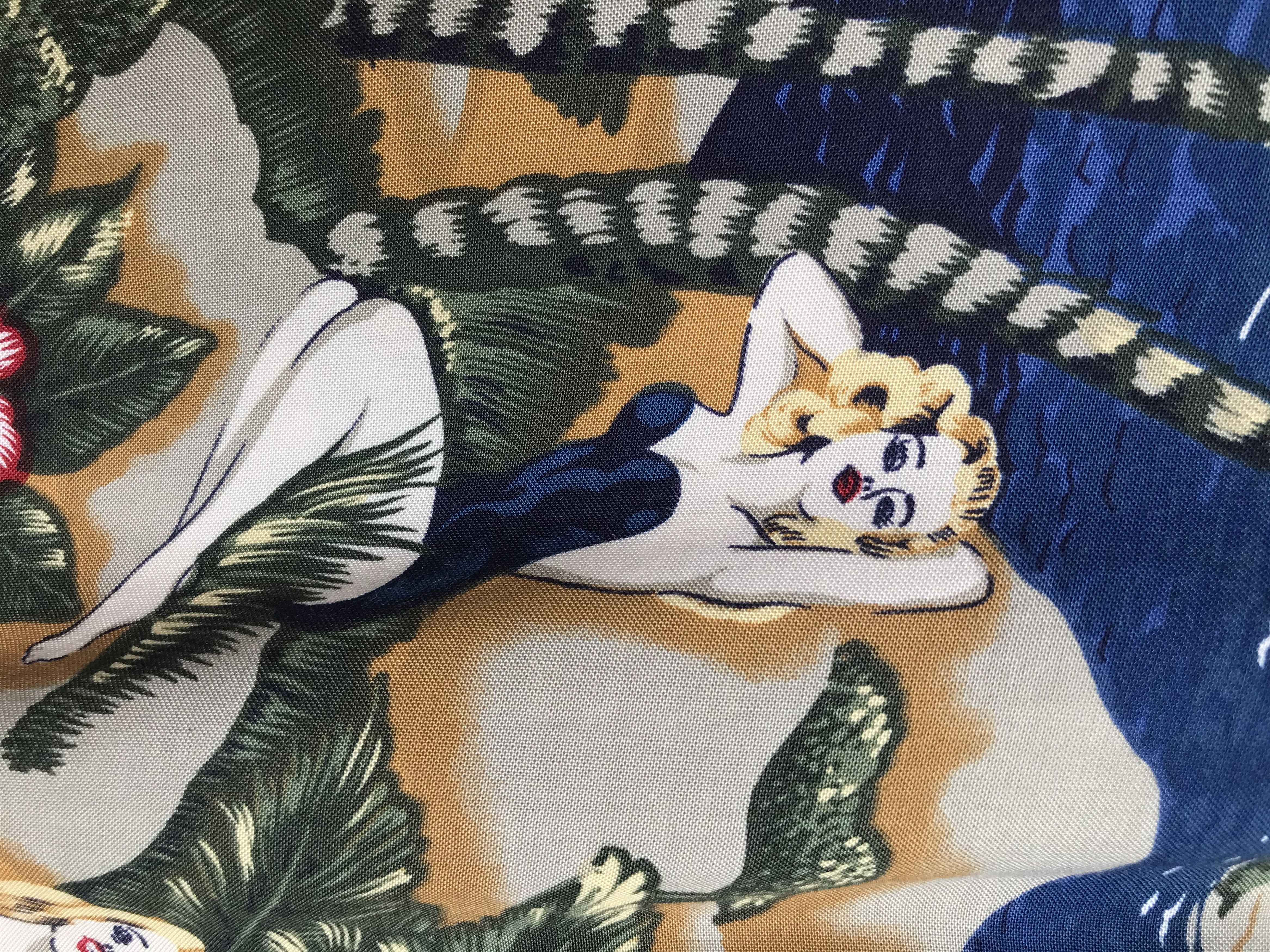 Pierre Cardin Vtg 80s PIERRE CARDIN 100 Rayon Coconut Trees Hula Girls Size US L / EU 52-54 / 3 - 7 Thumbnail