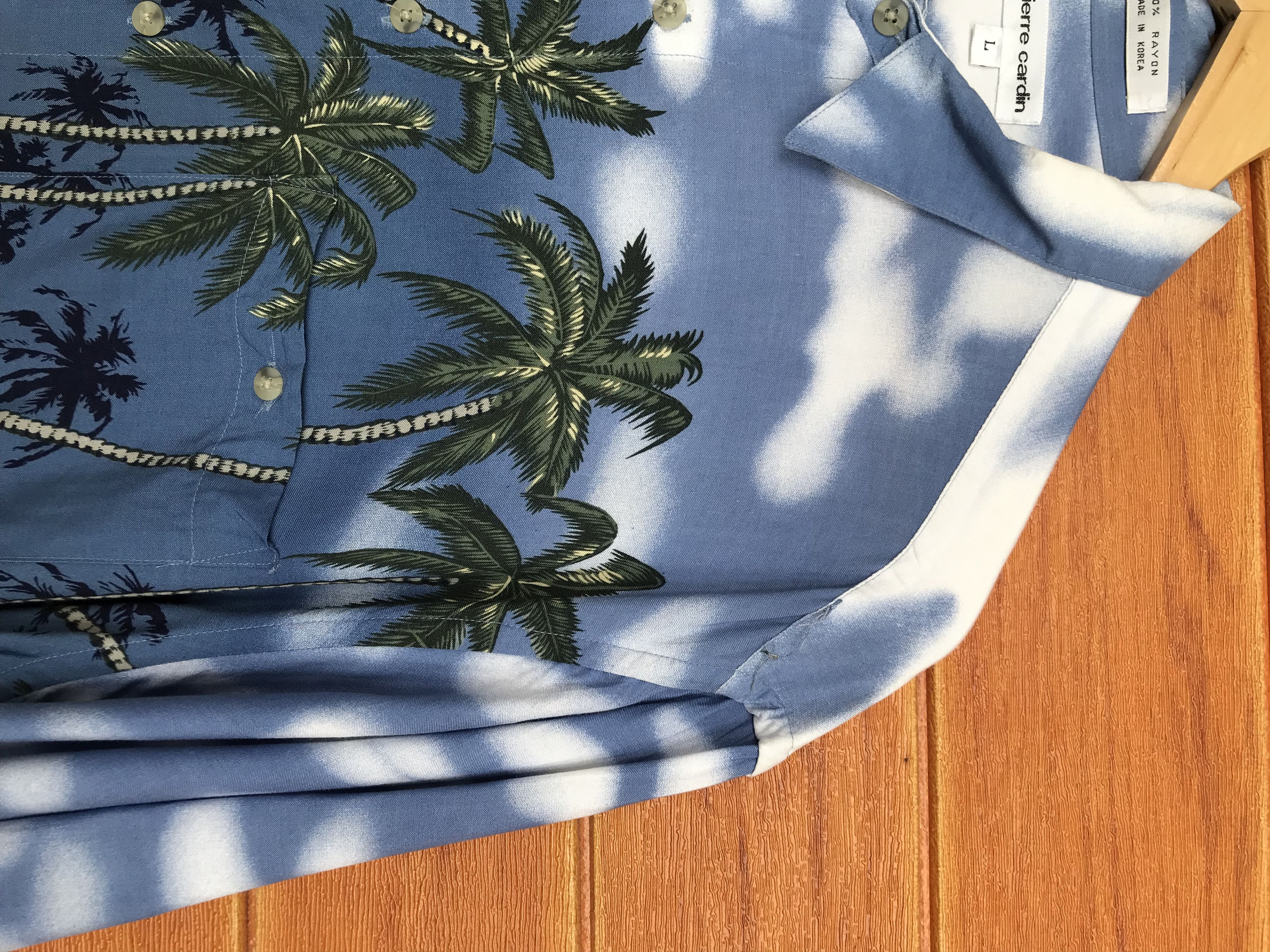 Pierre Cardin Vtg 80s PIERRE CARDIN 100 Rayon Coconut Trees Hula Girls Size US L / EU 52-54 / 3 - 11 Thumbnail