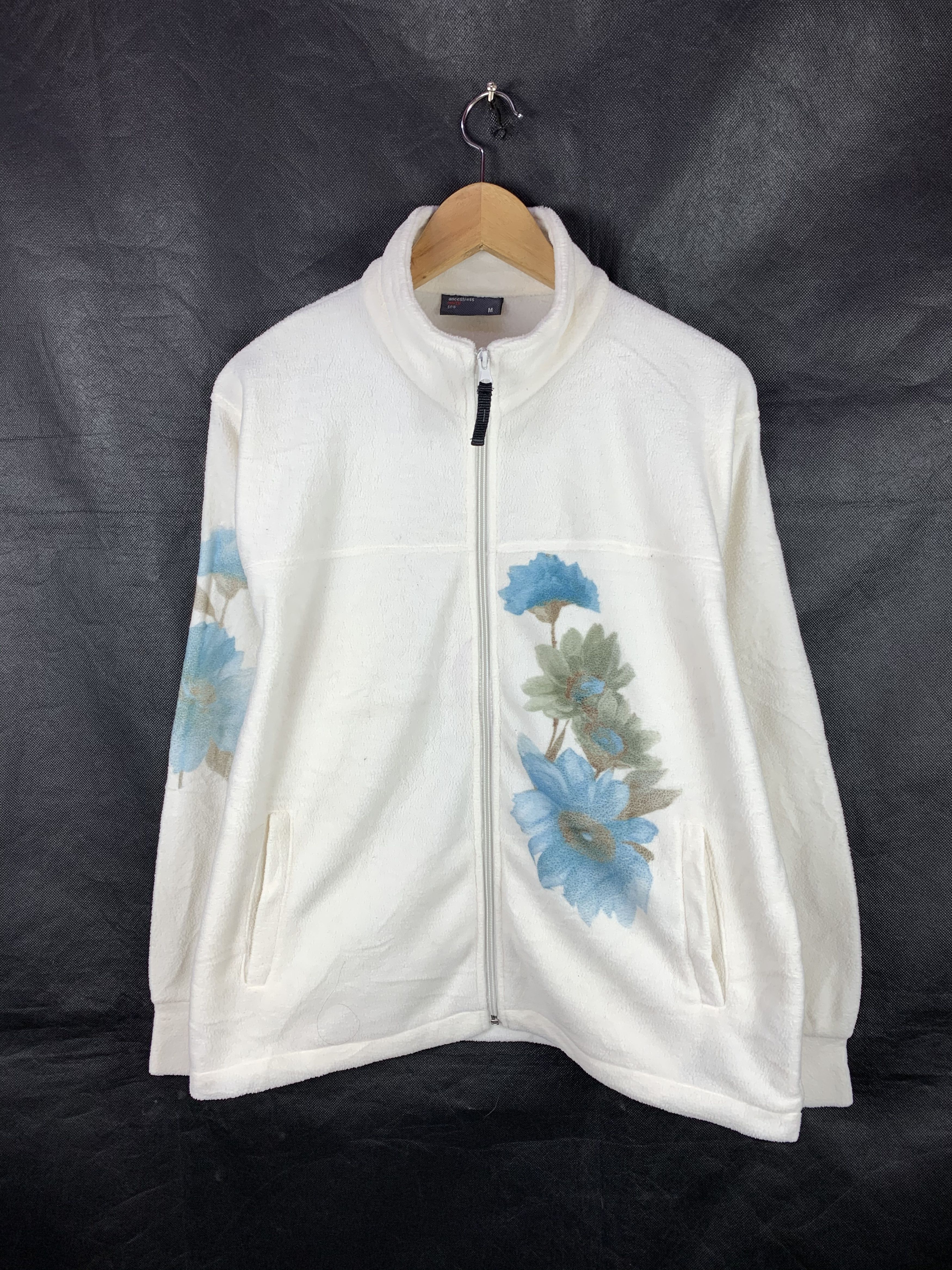 Japanese Brand Steals! Vintage Style Flower Printed Fleece Jacket Size US M / EU 48-50 / 2 - 1 Thumbnail