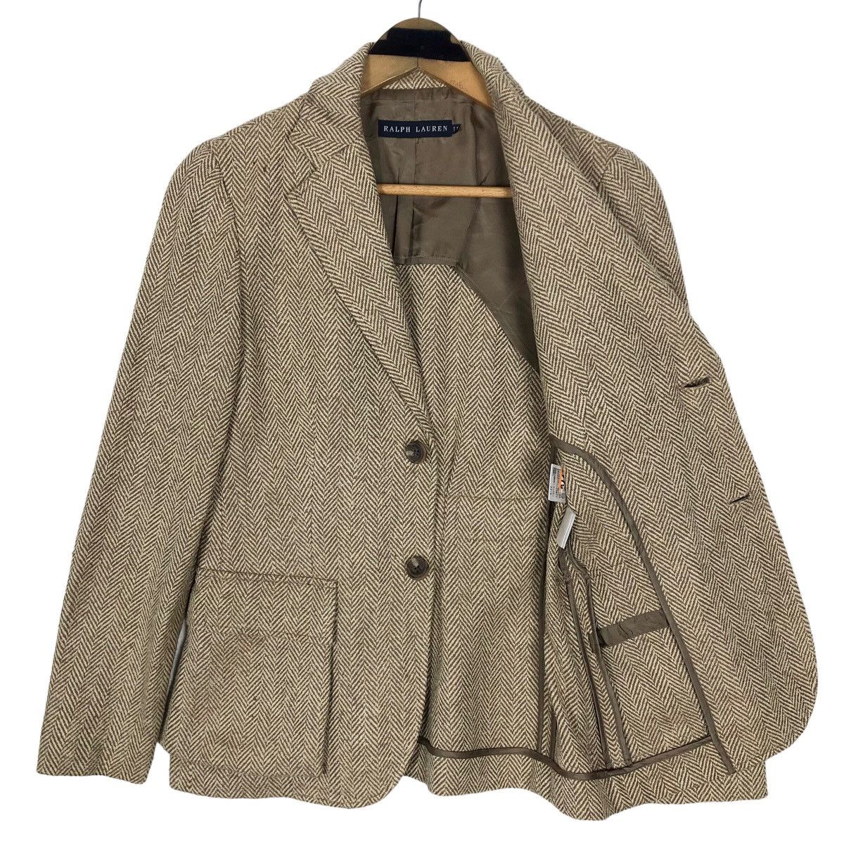 Ralph Lauren Vintage Ralph Lauren Wool Tweed Coat Single Breasted Size S / US 4 / IT 40 - 7 Thumbnail