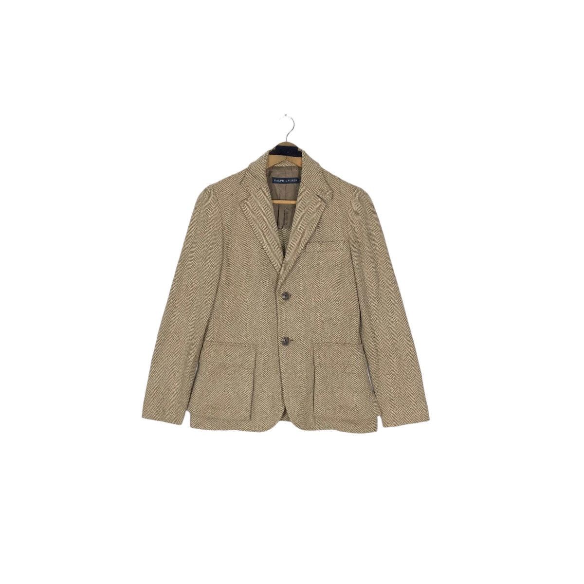 Ralph Lauren Vintage Ralph Lauren Wool Tweed Coat Single Breasted Size S / US 4 / IT 40 - 2 Thumbnail