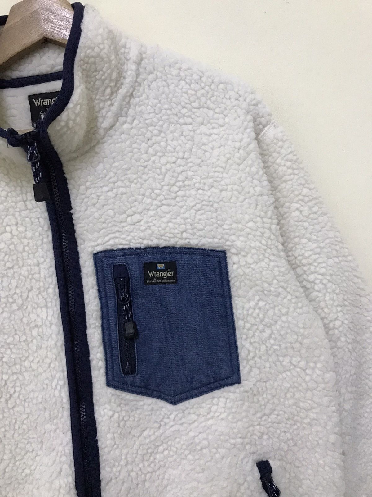Vintage × Wrangler Vintage Wrangler Fleece Zipper Jacket Size US L / EU 52-54 / 3 - 7 Thumbnail