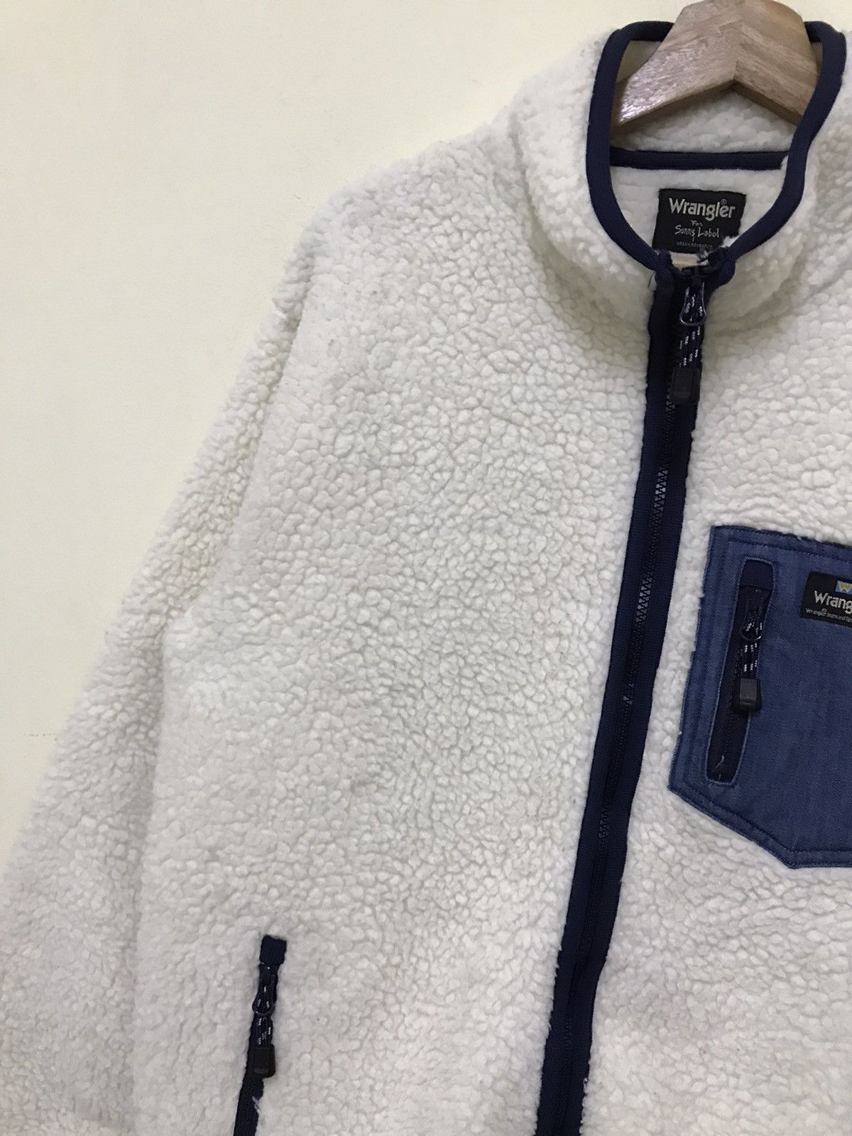 Vintage × Wrangler Vintage Wrangler Fleece Zipper Jacket Size US L / EU 52-54 / 3 - 6 Thumbnail
