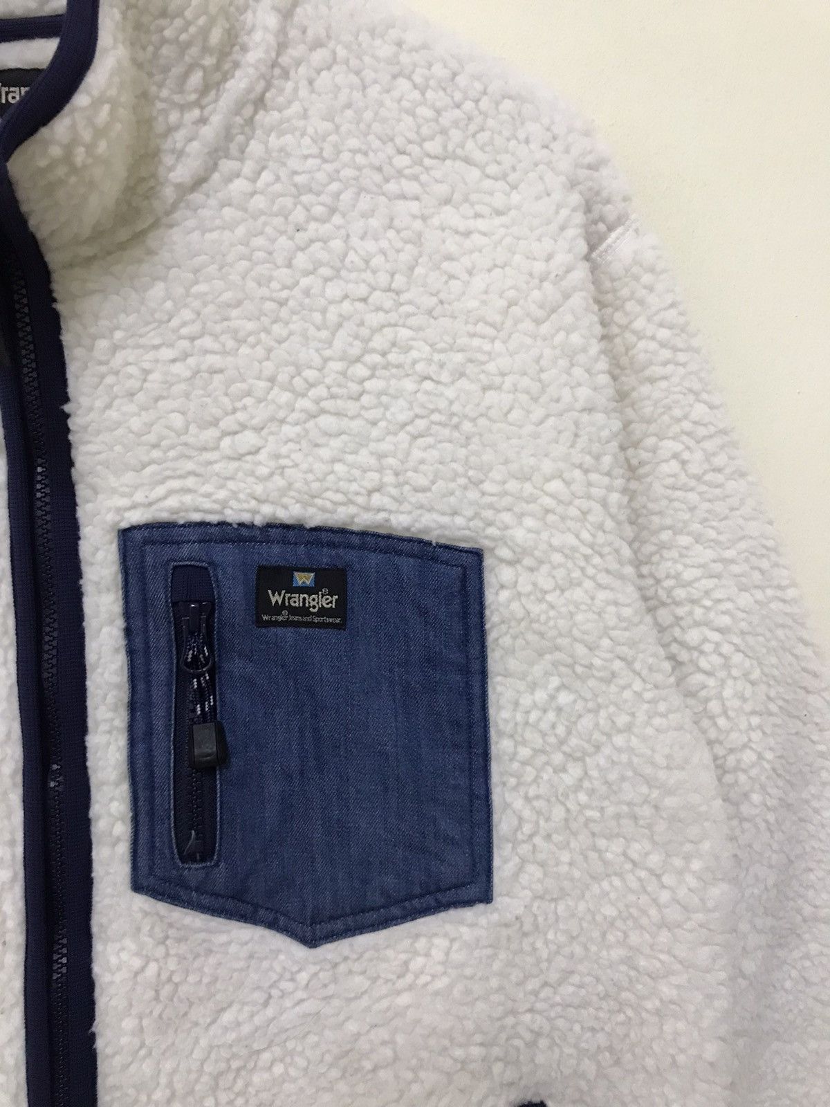 Vintage × Wrangler Vintage Wrangler Fleece Zipper Jacket Size US L / EU 52-54 / 3 - 5 Thumbnail