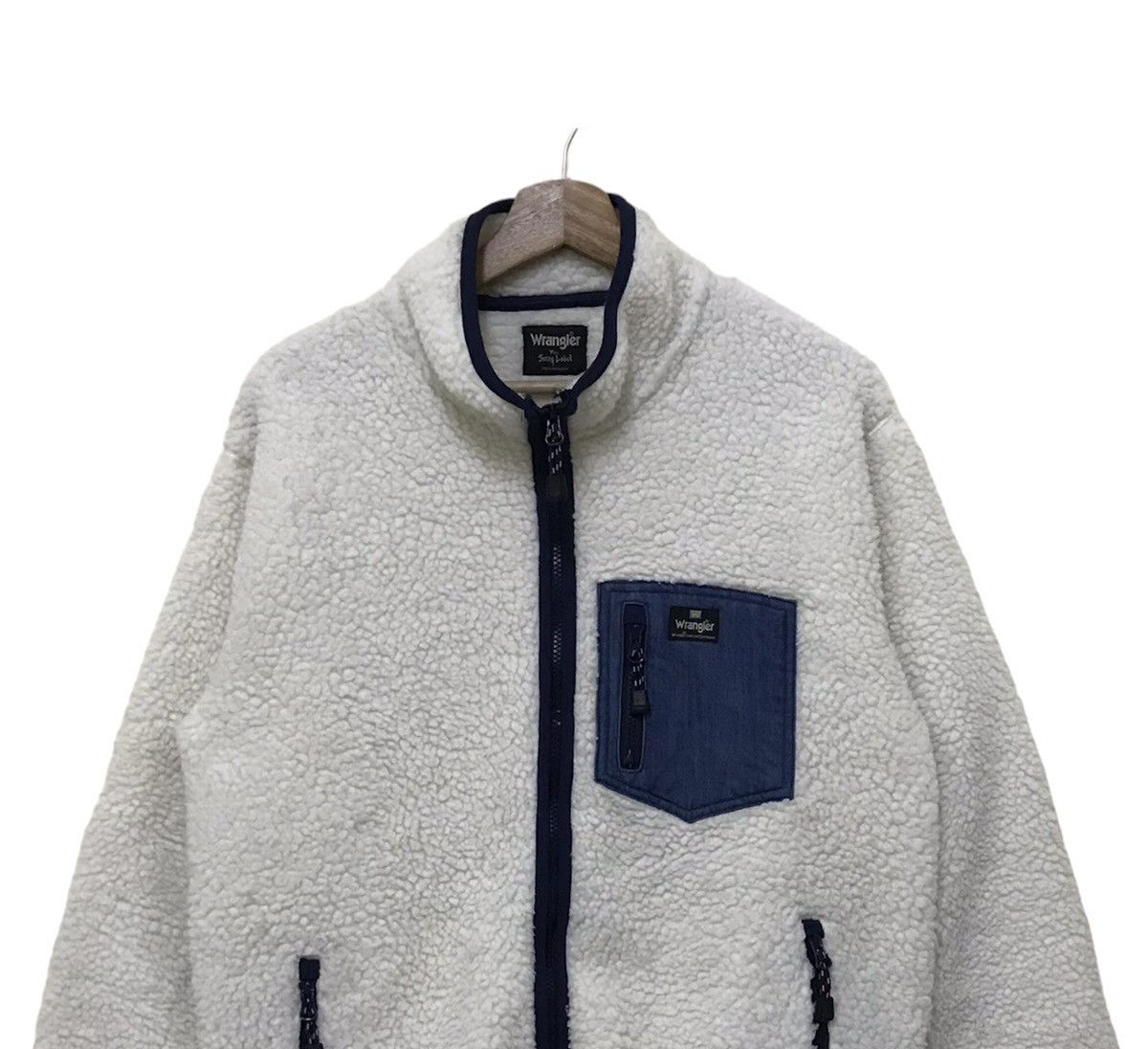 Vintage × Wrangler Vintage Wrangler Fleece Zipper Jacket Size US L / EU 52-54 / 3 - 2 Thumbnail