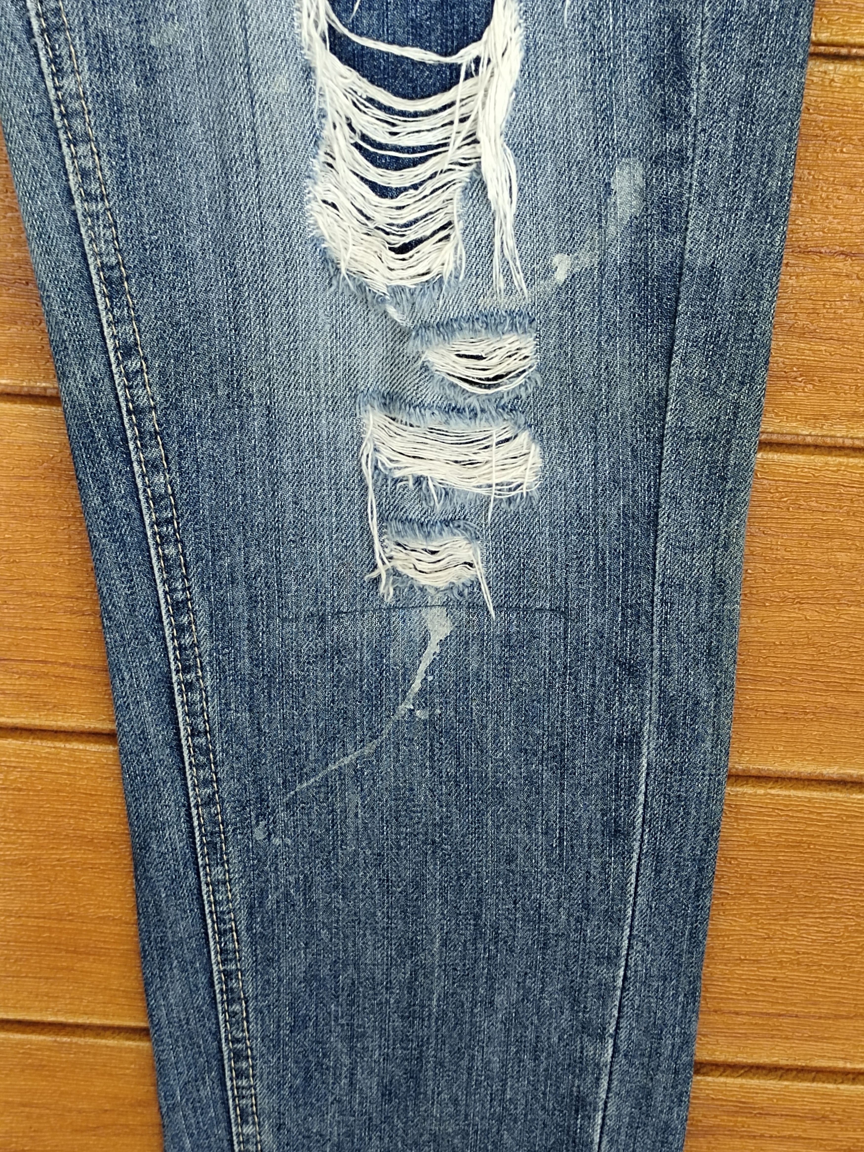 Kapital Japanese Brand 179/WG Distressed Denim Jeans Size US 32 / EU 48 - 5 Thumbnail