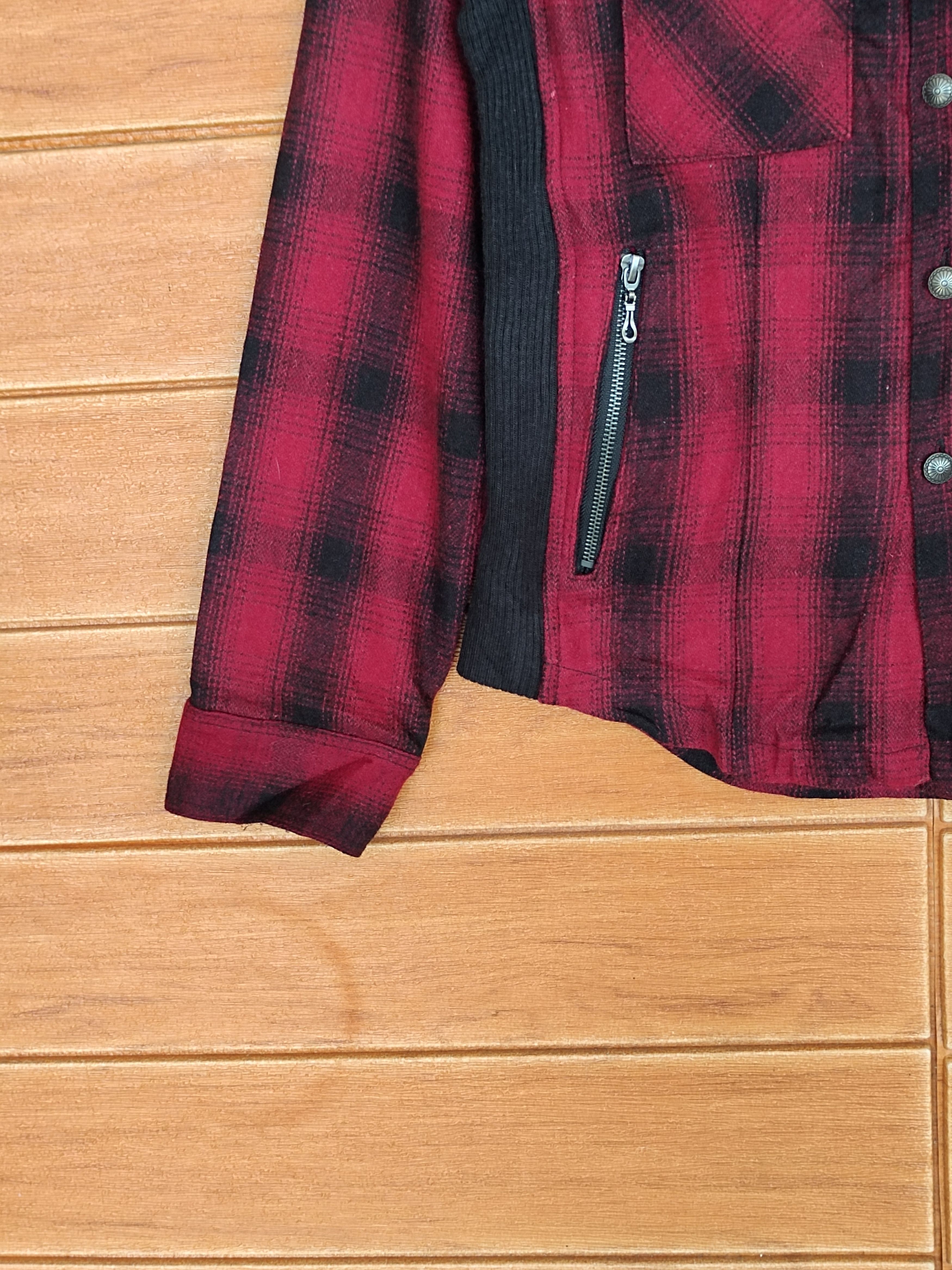 semanticdesign Japanese Brand SEMANTIC DESIGN Plaid Button Flannel Shirt Size US M / EU 48-50 / 2 - 8 Thumbnail