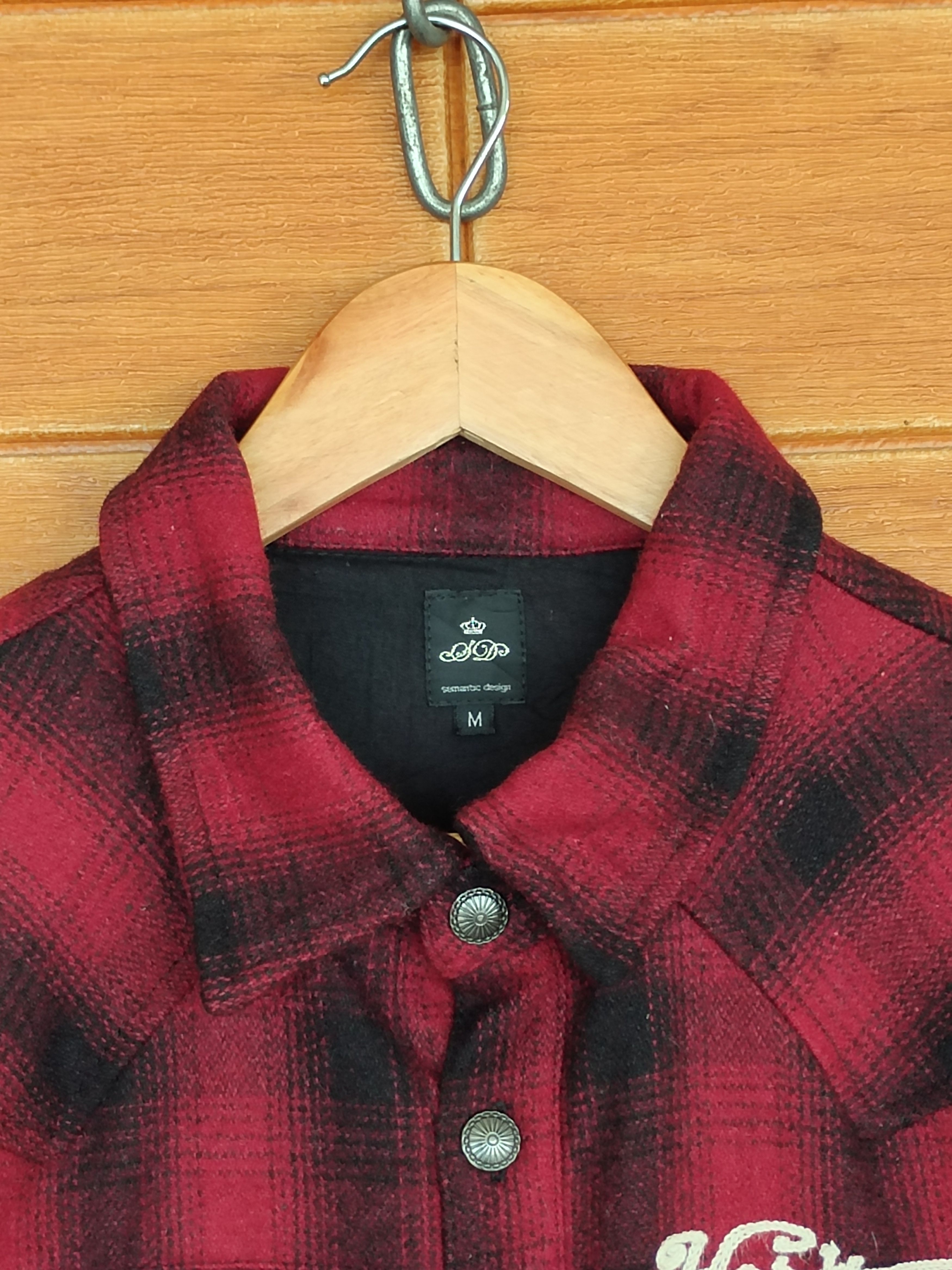 semanticdesign Japanese Brand SEMANTIC DESIGN Plaid Button Flannel Shirt Size US M / EU 48-50 / 2 - 4 Thumbnail
