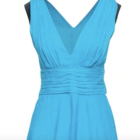 Emilio Pucci Gathered silk and cotton blend chiffon top azure Size M / US 6-8 / IT 42-44 - 1 Thumbnail