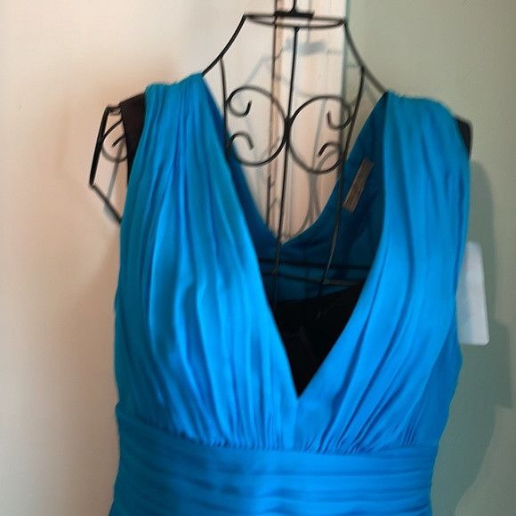 Emilio Pucci Gathered silk and cotton blend chiffon top azure Size M / US 6-8 / IT 42-44 - 9 Thumbnail