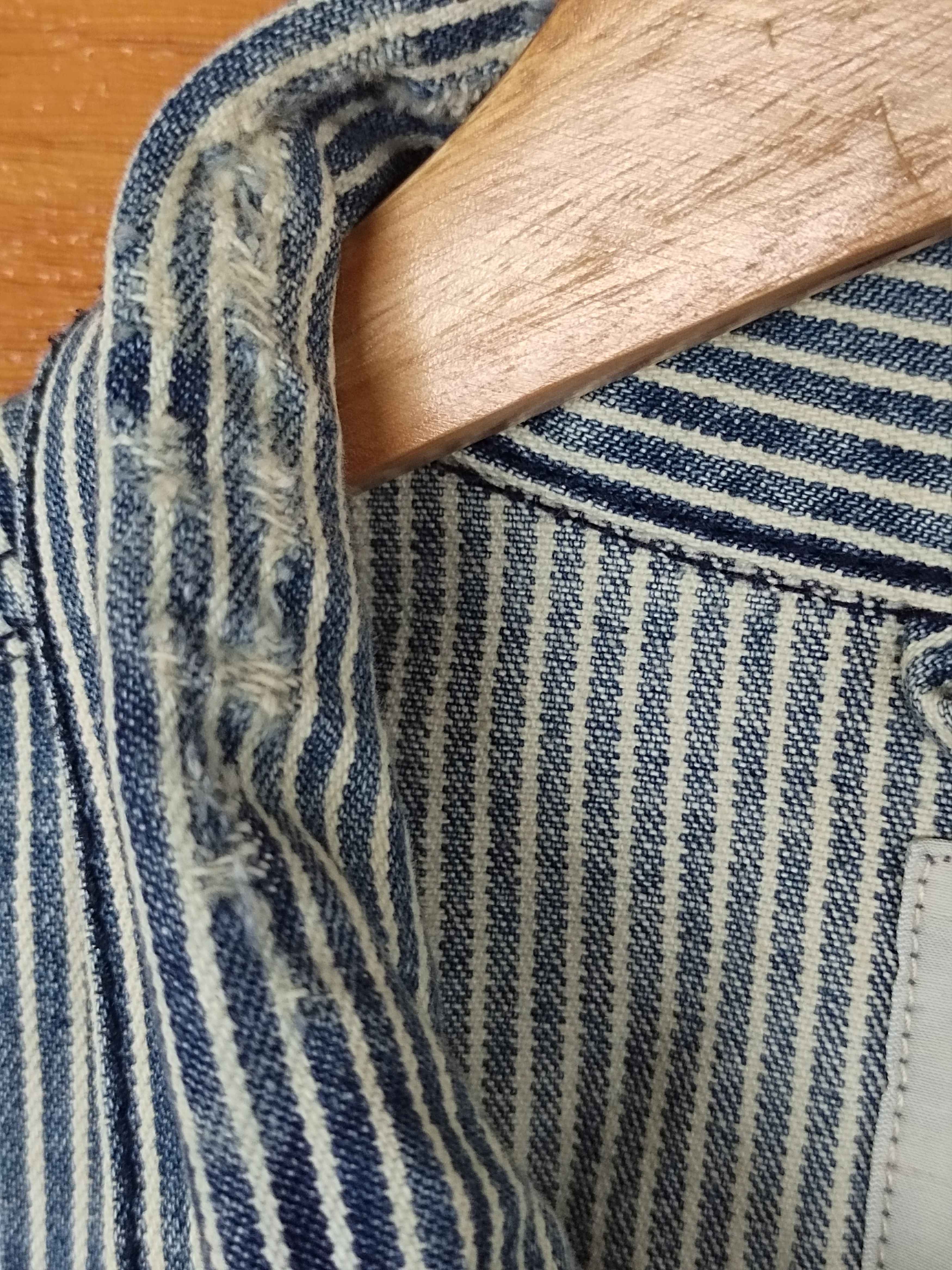 Japanese Brand Browny Vintage Hickory Distressed Denim Jacket Size US M / EU 48-50 / 2 - 10 Thumbnail