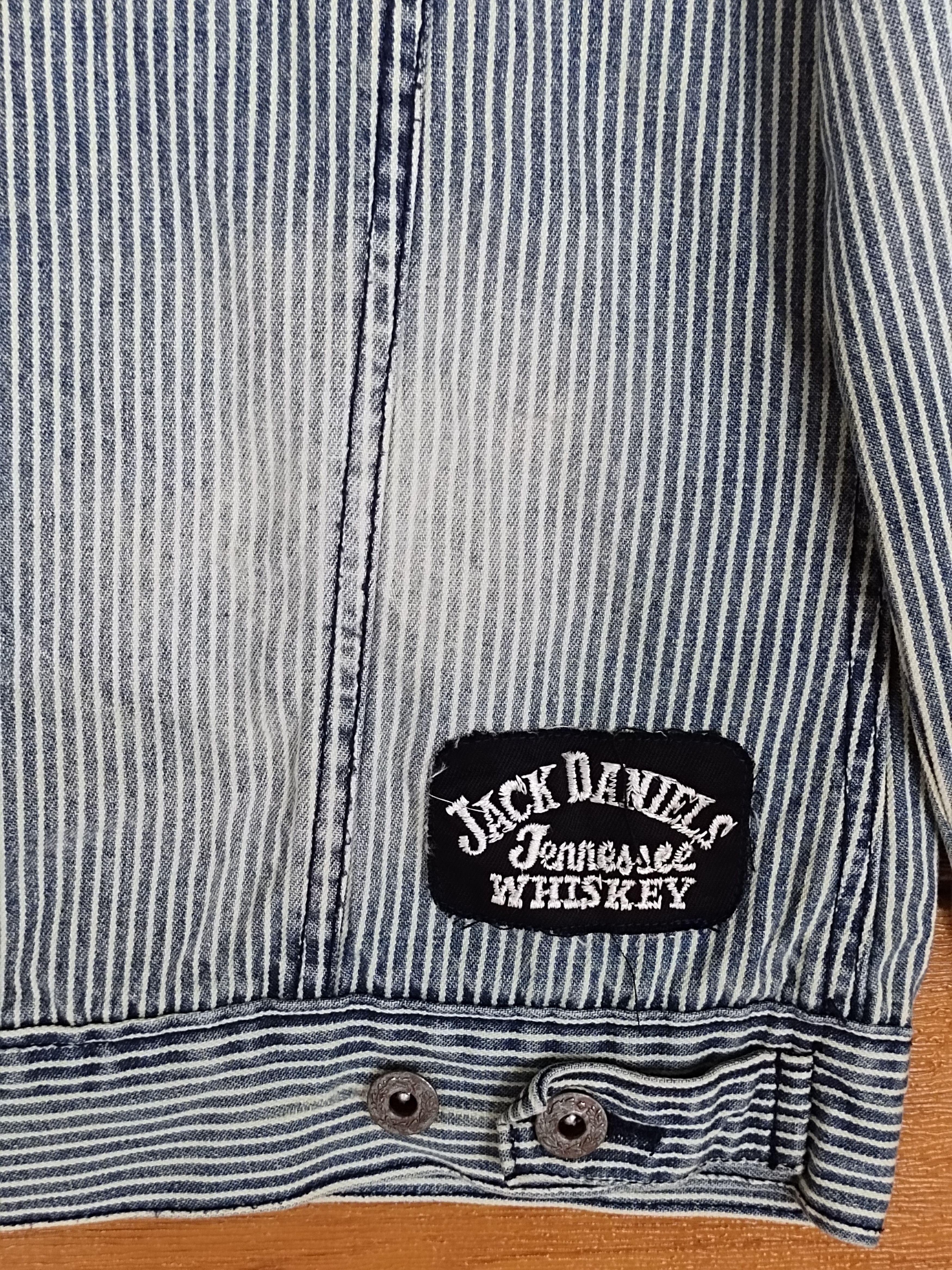 Japanese Brand Browny Vintage Hickory Distressed Denim Jacket Size US M / EU 48-50 / 2 - 15 Thumbnail