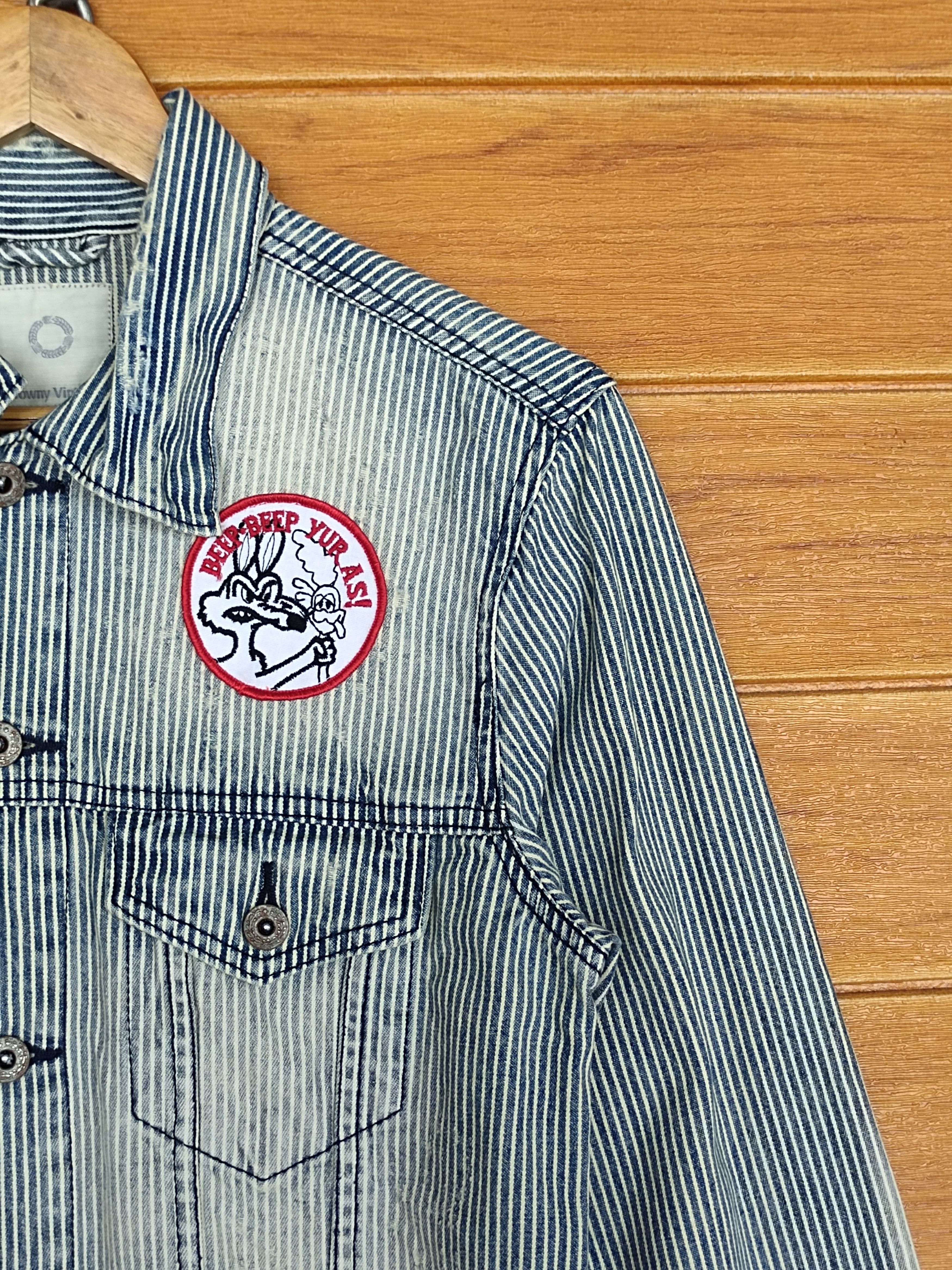 Japanese Brand Browny Vintage Hickory Distressed Denim Jacket Size US M / EU 48-50 / 2 - 5 Thumbnail