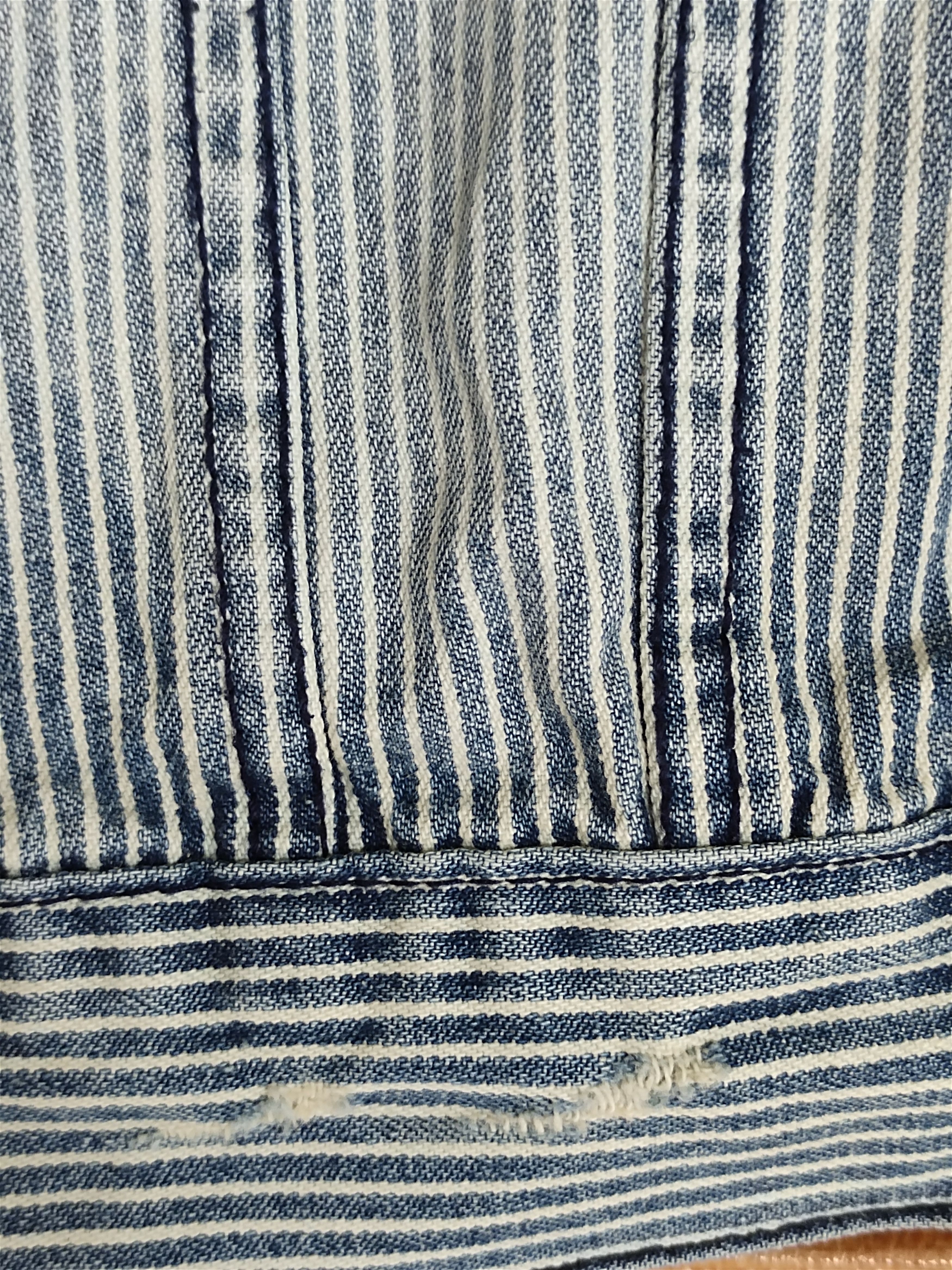 Japanese Brand Browny Vintage Hickory Distressed Denim Jacket Size US M / EU 48-50 / 2 - 12 Thumbnail