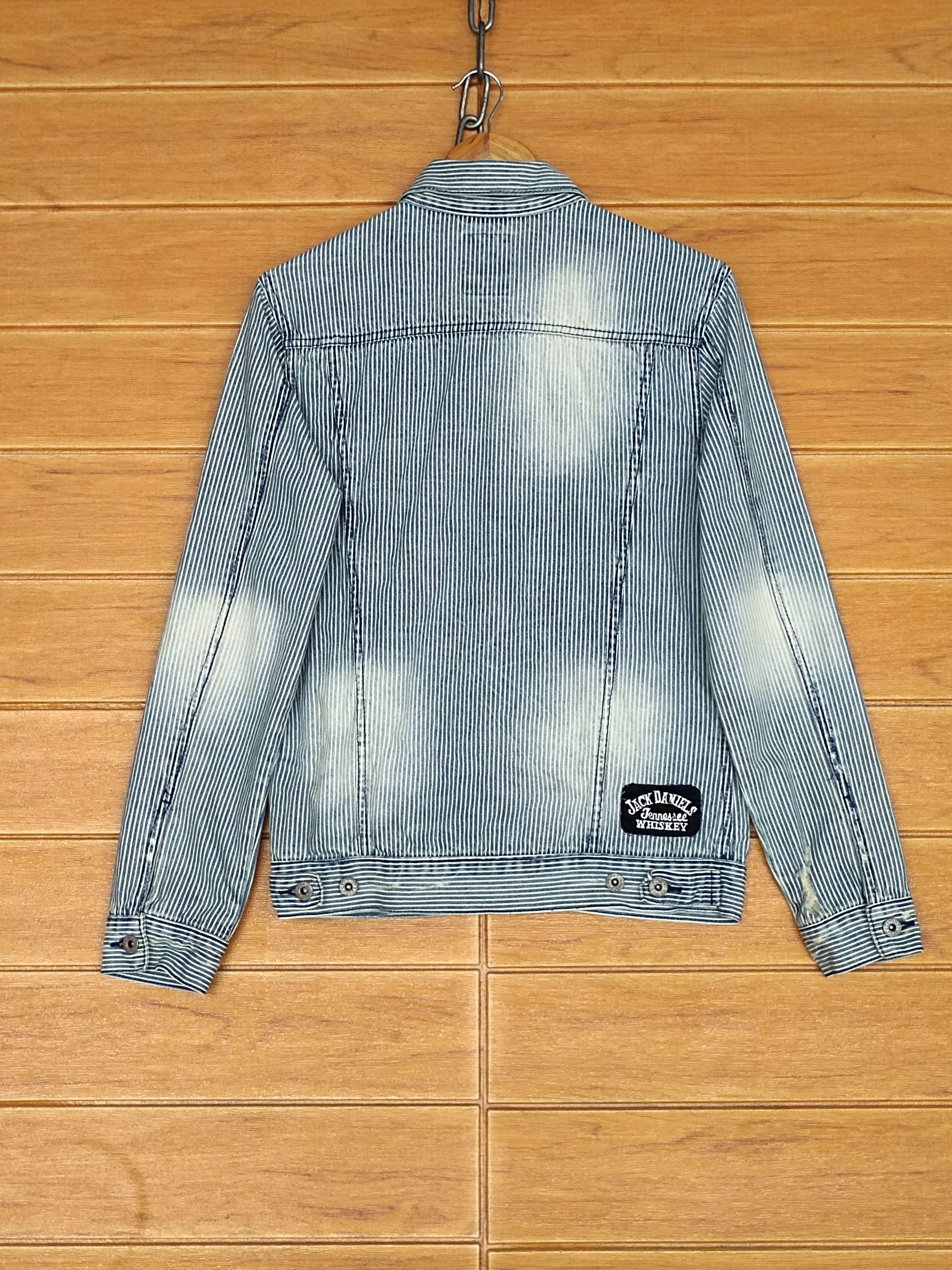 Japanese Brand Browny Vintage Hickory Distressed Denim Jacket Size US M / EU 48-50 / 2 - 13 Thumbnail