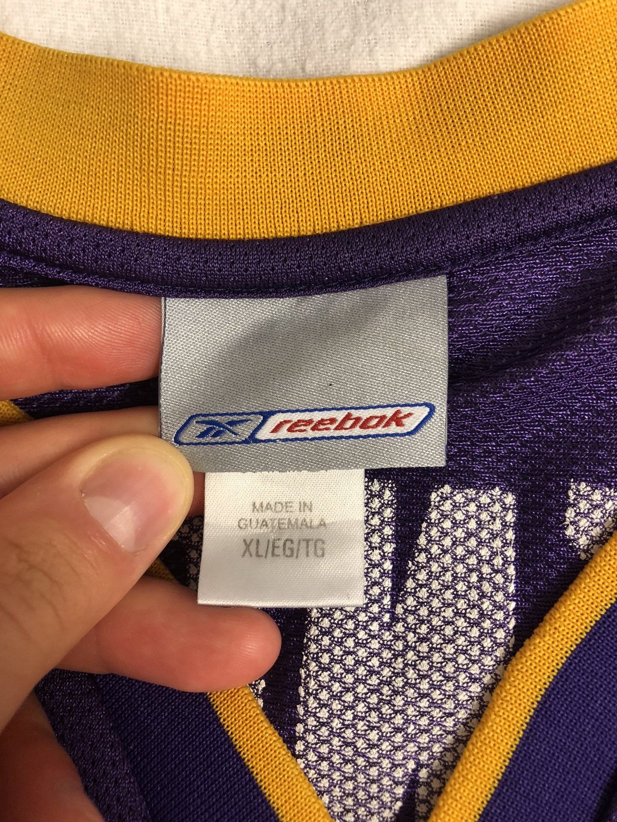 NBA SHAQUILLE O’NEAL LOS ANGELES LAKERS REEBOK NBA JERSEY Size US L / EU 52-54 / 3 - 6 Thumbnail