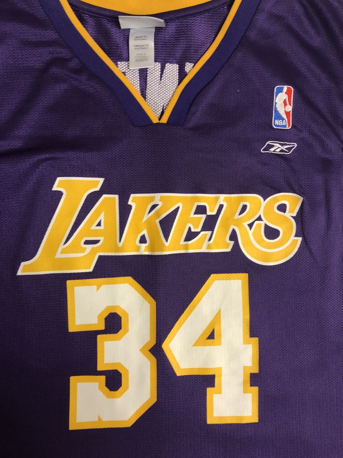 NBA SHAQUILLE O’NEAL LOS ANGELES LAKERS REEBOK NBA JERSEY Size US L / EU 52-54 / 3 - 4 Thumbnail