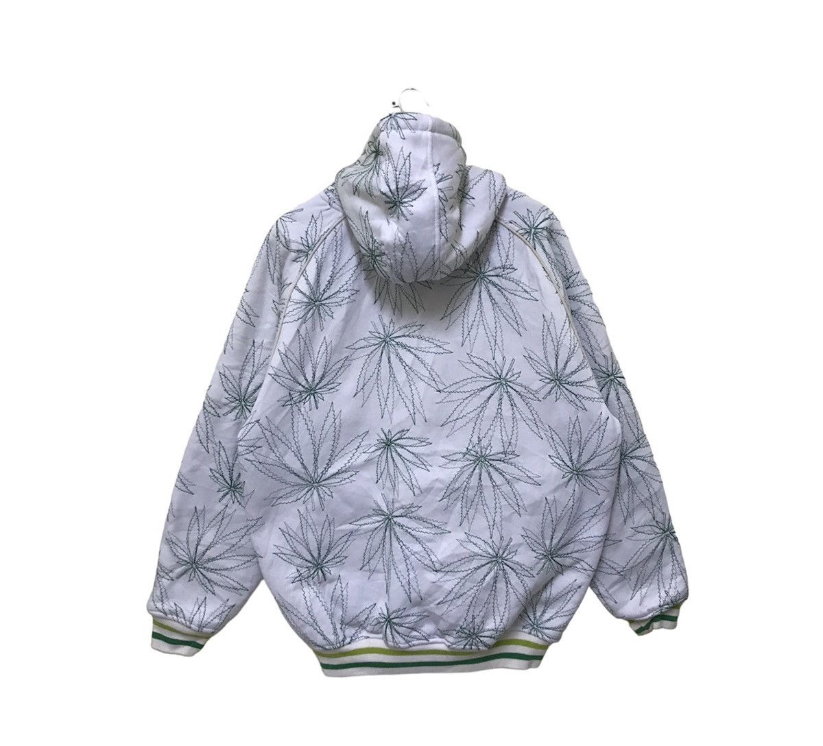 Vintage Vintage Marijuana Full Emboridery Zip Up Hoodie Sweatshirt Size US M / EU 48-50 / 2 - 3 Thumbnail