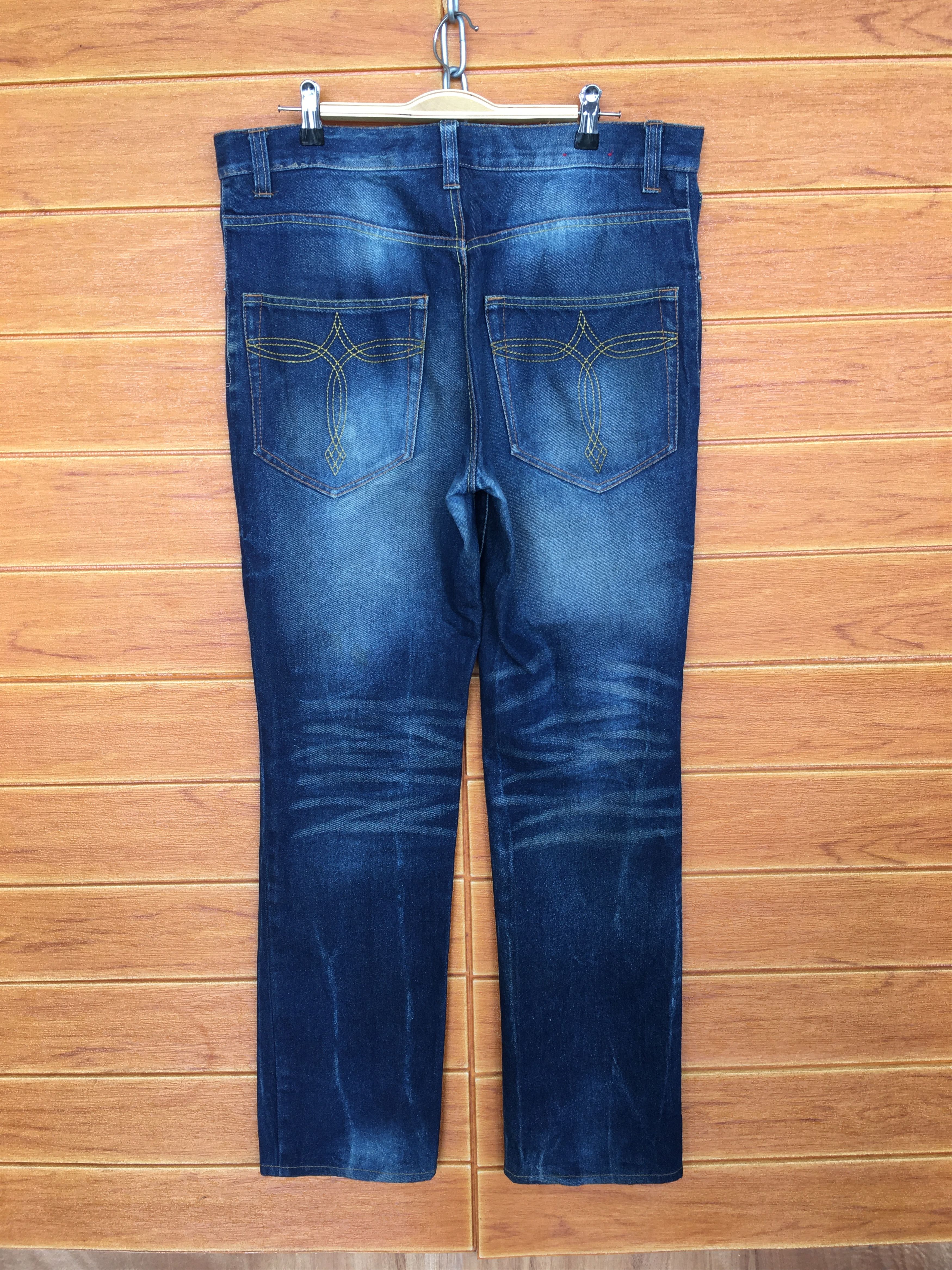 Japanese Brand Garage Label Distressed Denim Jeans Size US 35 - 13 Thumbnail