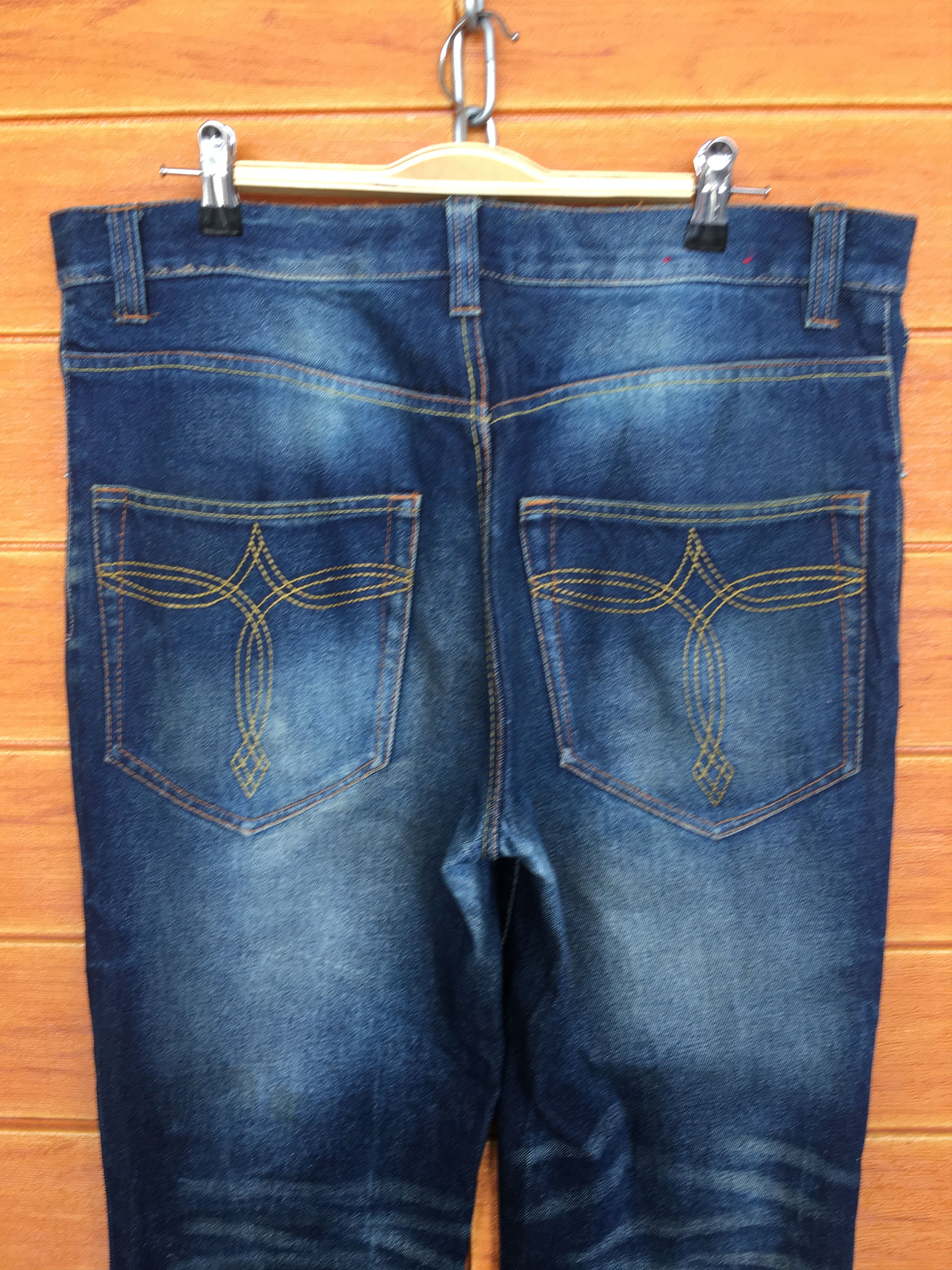 Japanese Brand Garage Label Distressed Denim Jeans Size US 35 - 14 Thumbnail