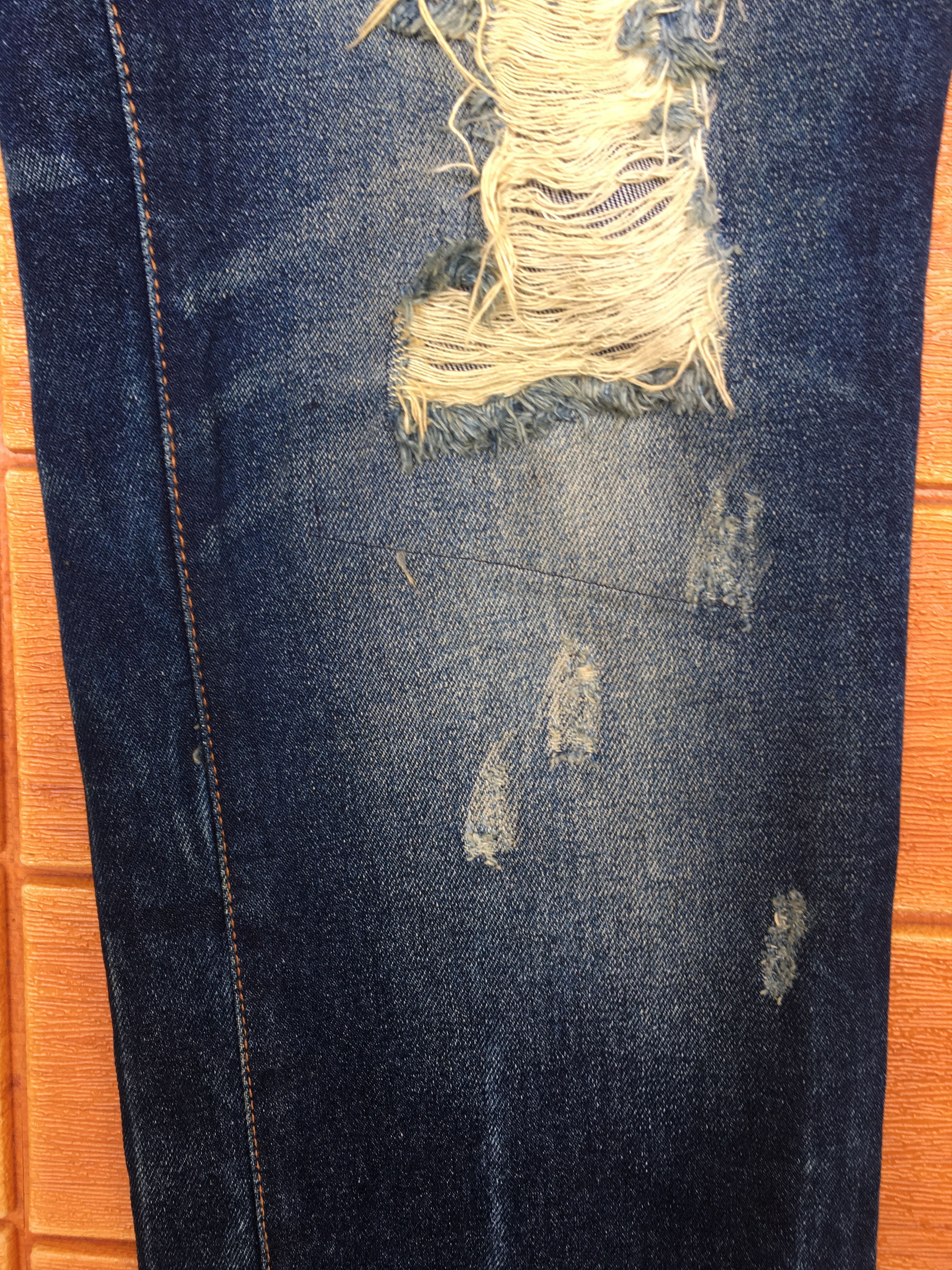 Japanese Brand Garage Label Distressed Denim Jeans Size US 35 - 10 Thumbnail