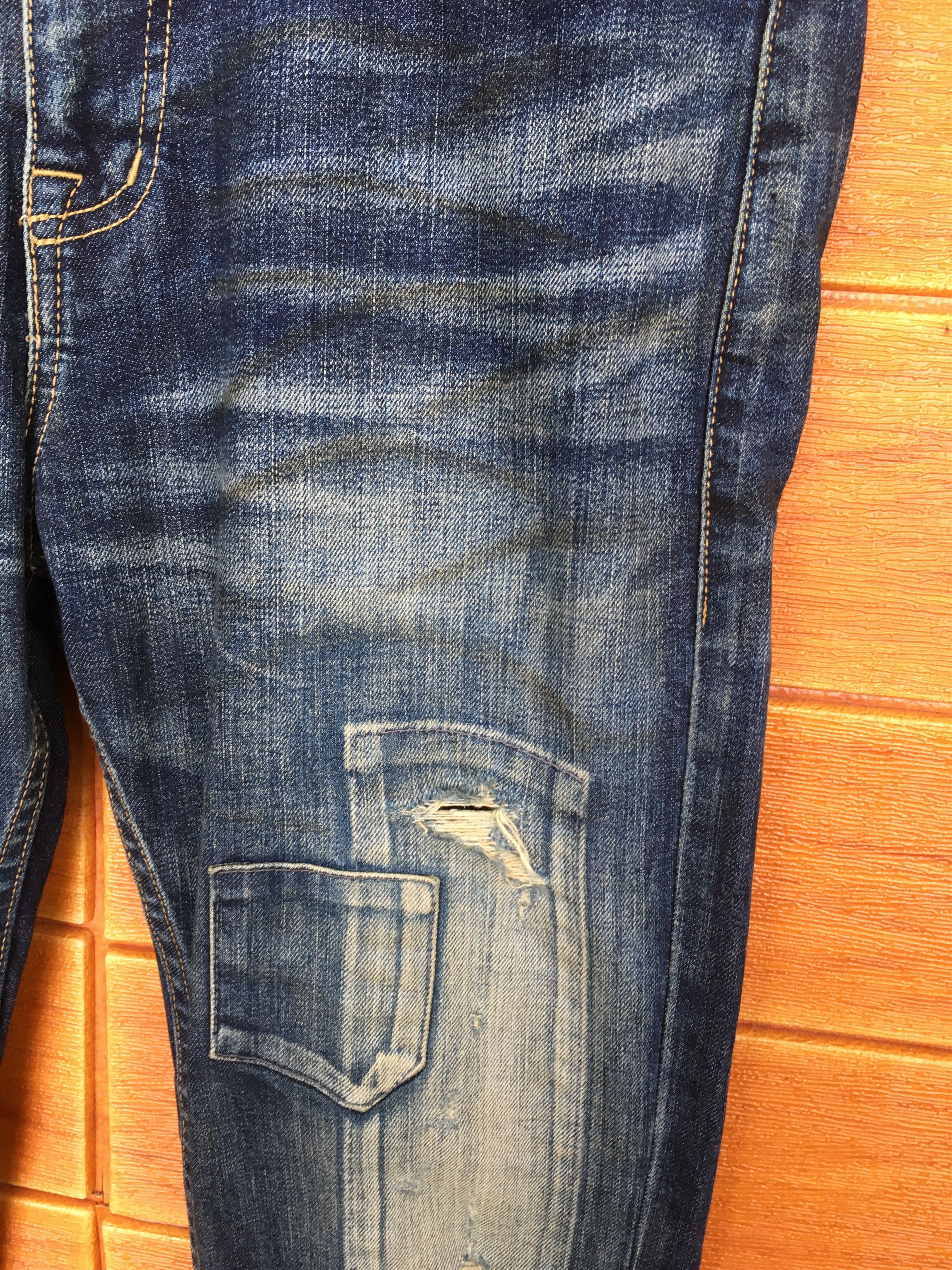 Number (N)ine × Undercover Vintage Jackrose Japan Patchwork Distressed Denim Jeans Size US 33 - 4 Thumbnail