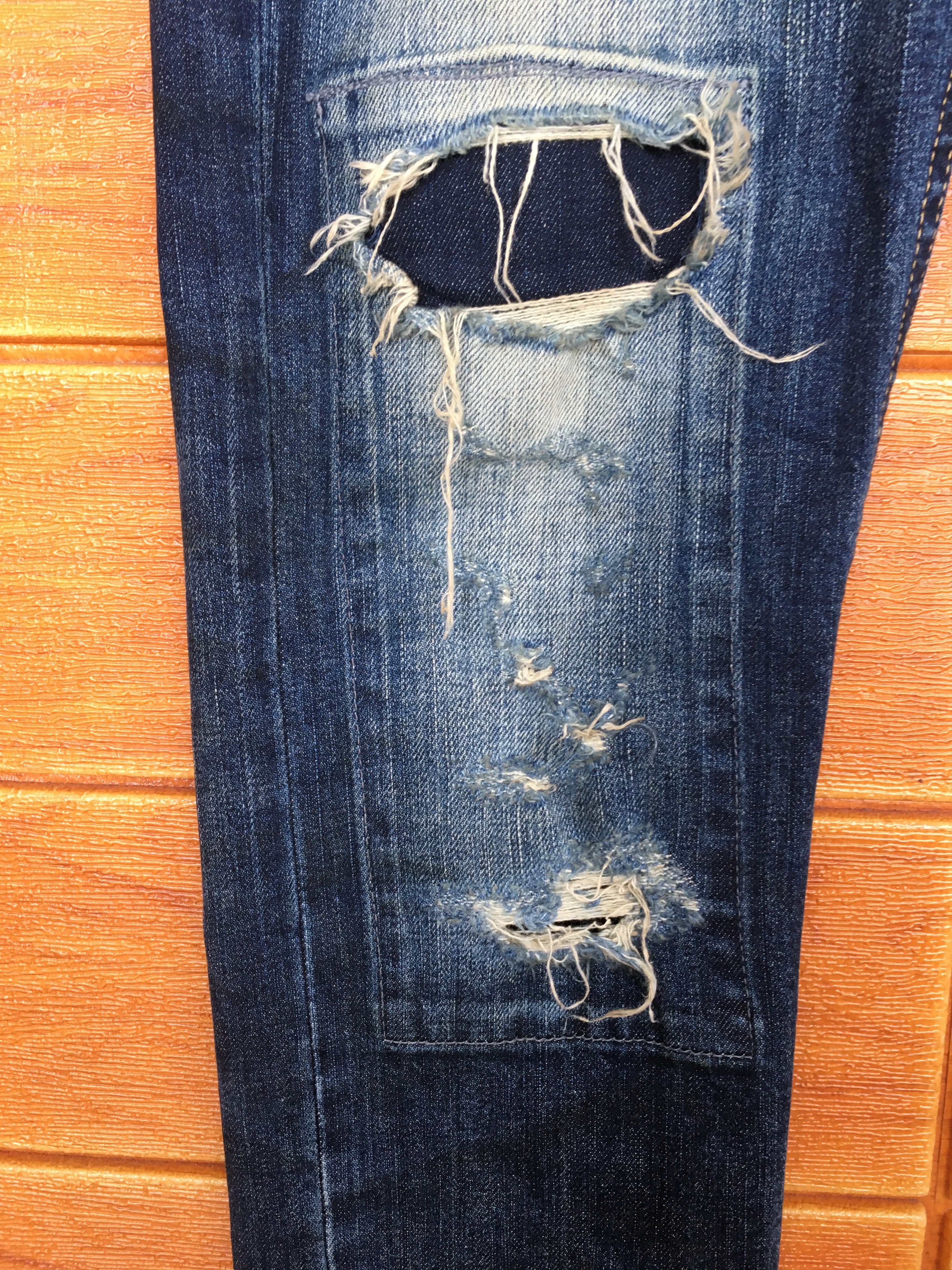 Number (N)ine × Undercover Vintage Jackrose Japan Patchwork Distressed Denim Jeans Size US 33 - 9 Thumbnail