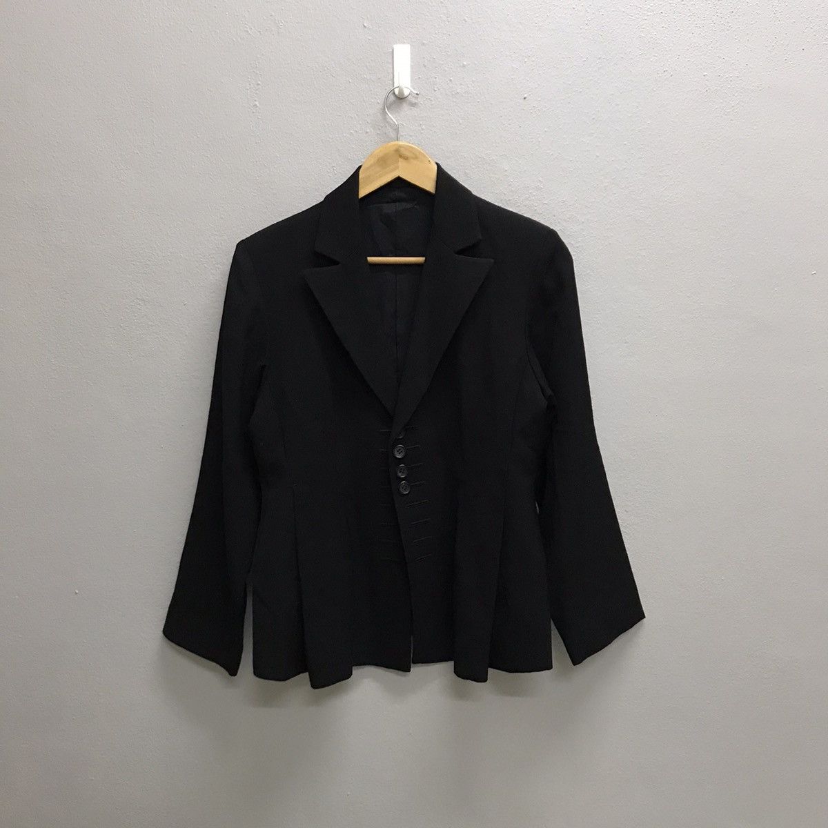 Yohji Yamamoto VINTAGE Y’S YOHJI YAMAMOTO COAT JACKET Size XS / US 0-2 / IT 36-38 - 6 Thumbnail