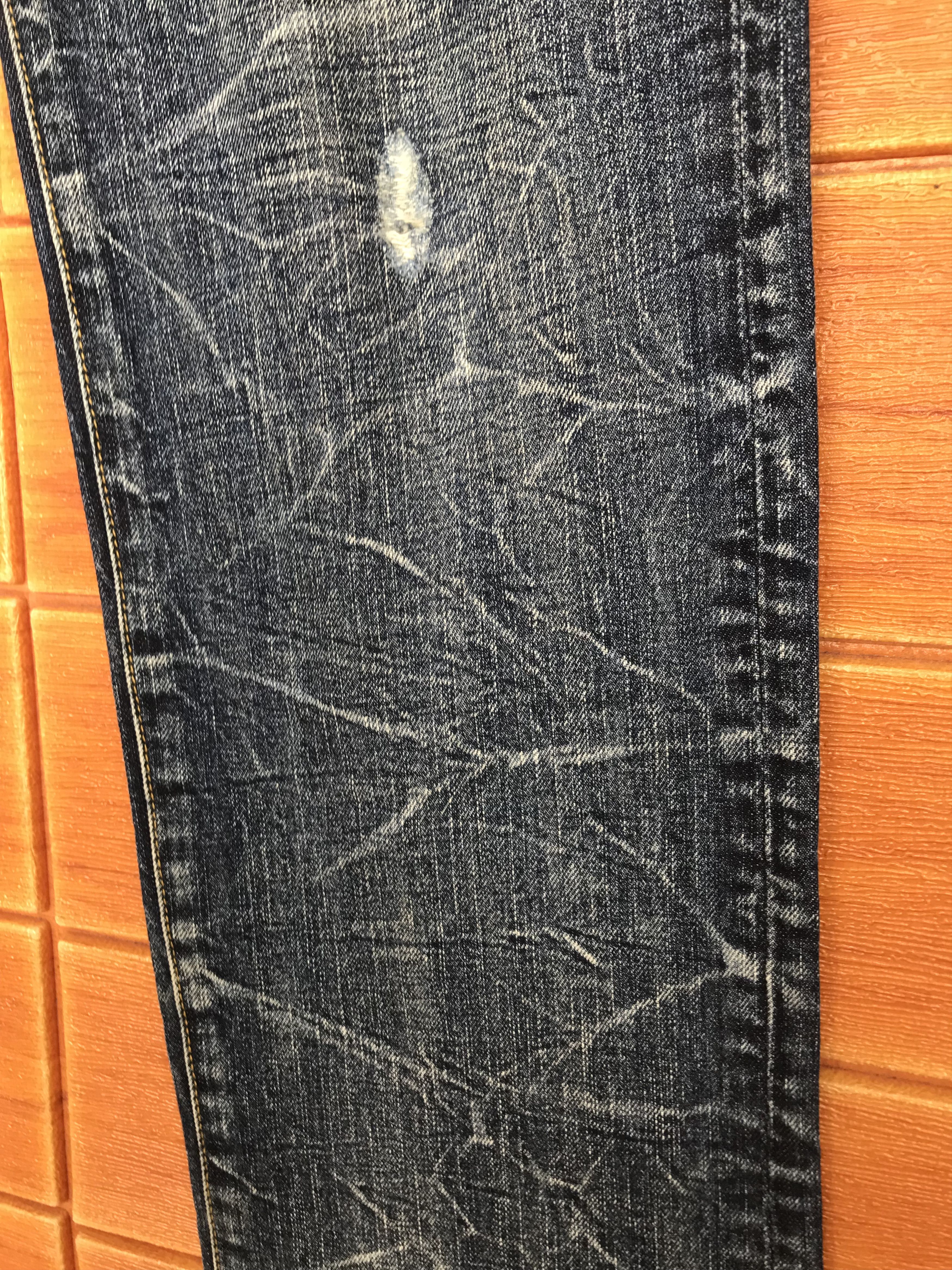 If Six Was Nine Japanese Brand Clawmark Lighting Distressed Denim Jeans Size US 32 / EU 48 - 9 Thumbnail