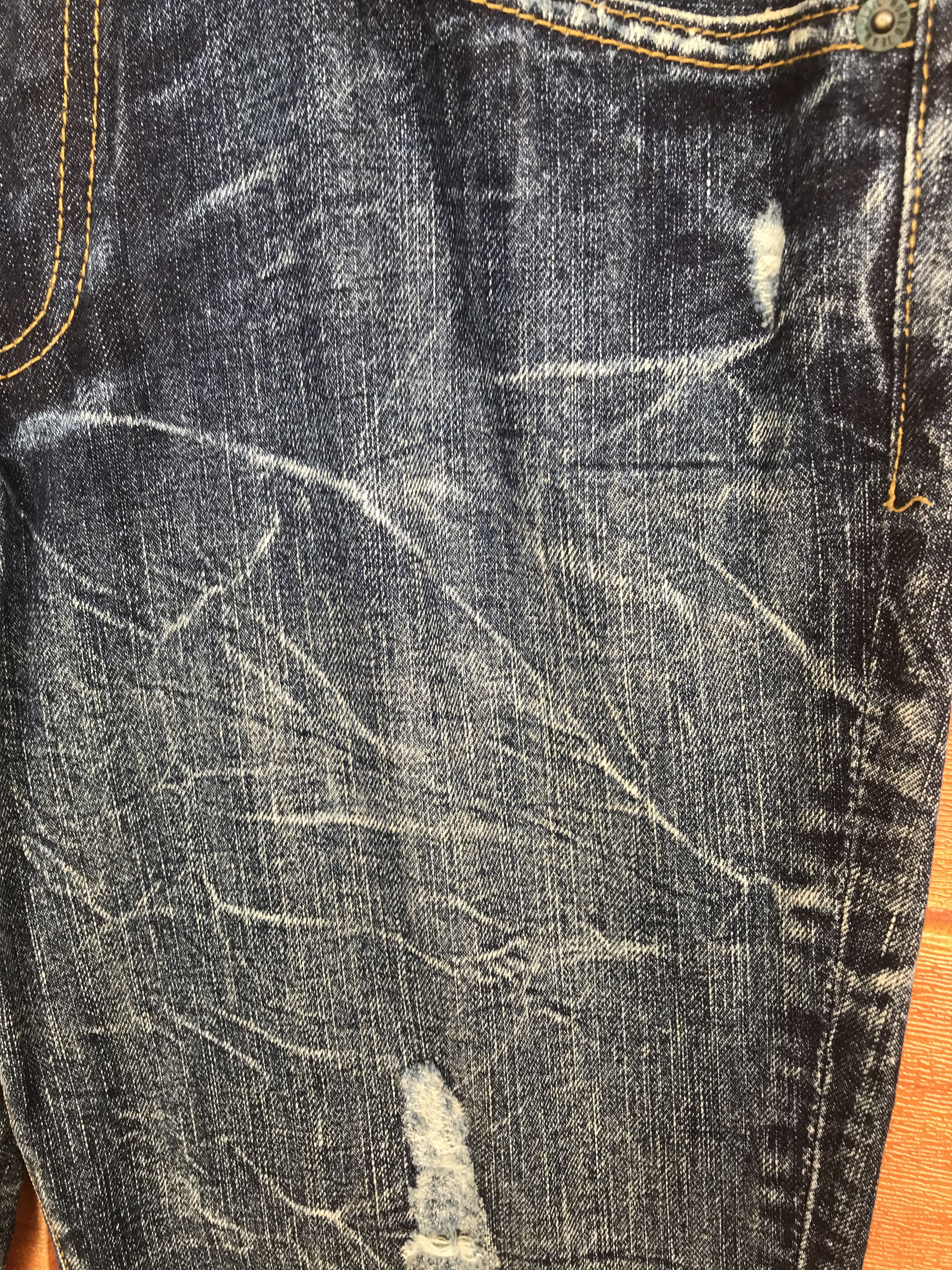 If Six Was Nine Japanese Brand Clawmark Lighting Distressed Denim Jeans Size US 32 / EU 48 - 5 Thumbnail