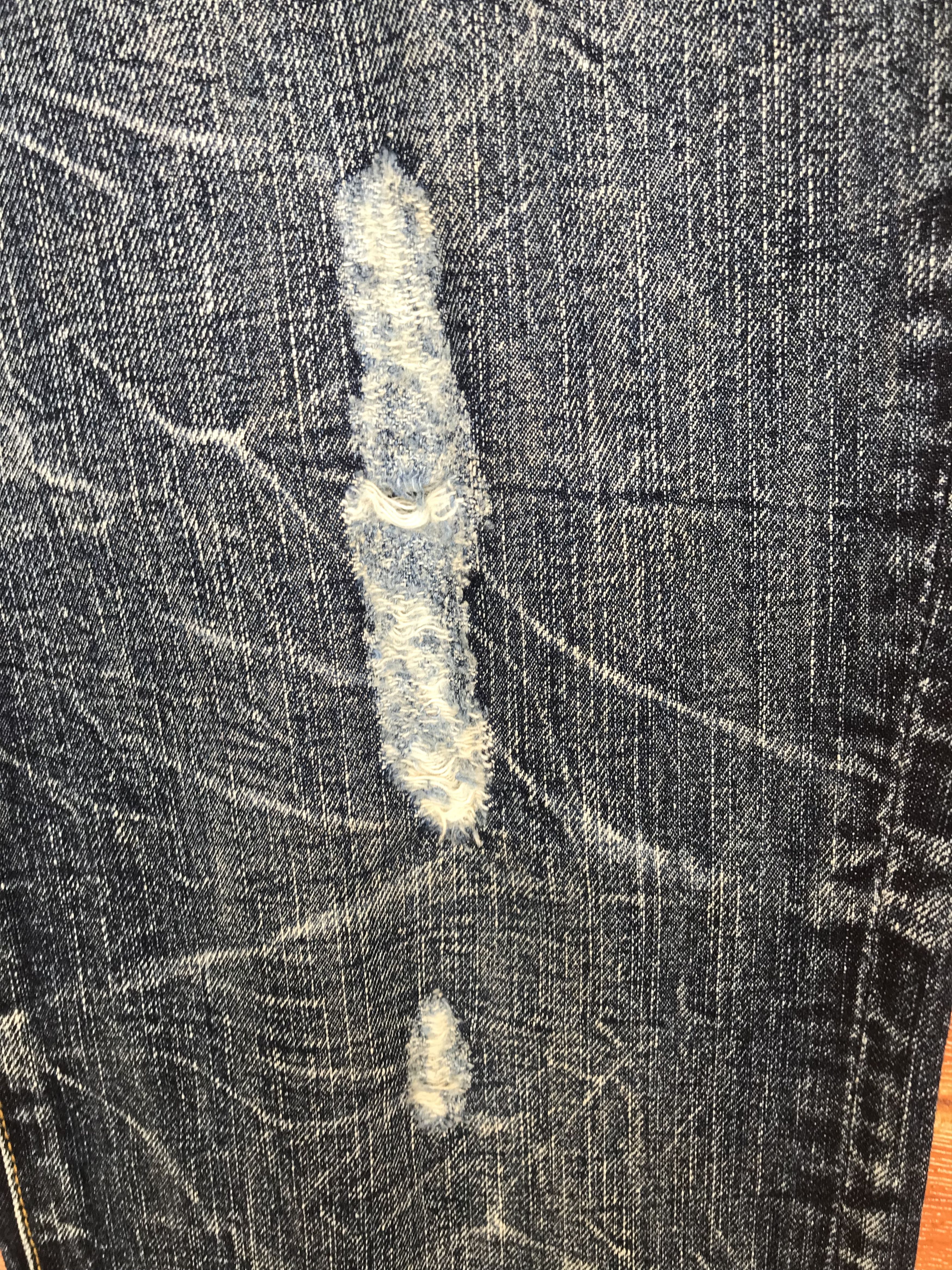 If Six Was Nine Japanese Brand Clawmark Lighting Distressed Denim Jeans Size US 32 / EU 48 - 7 Thumbnail