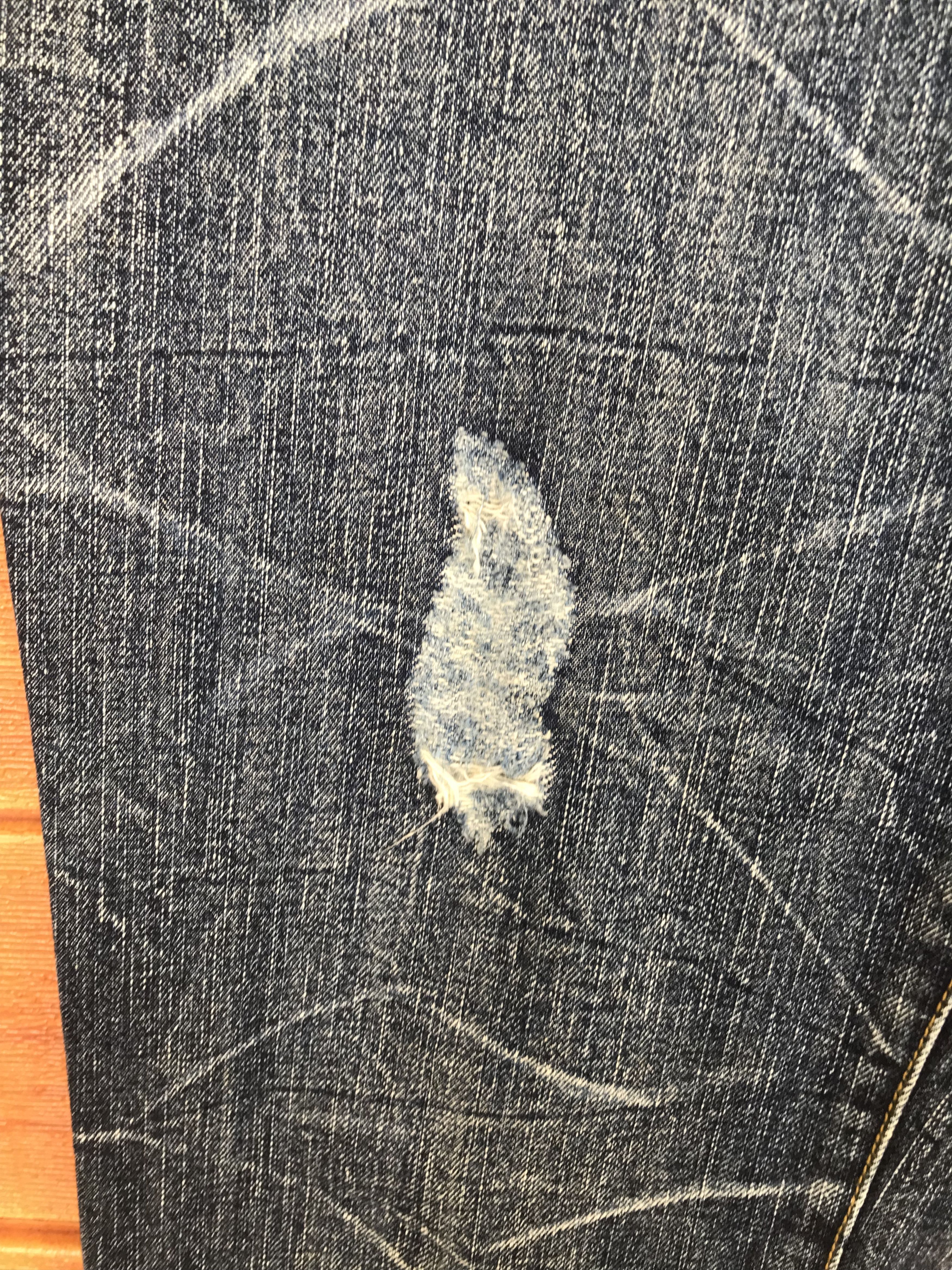 If Six Was Nine Japanese Brand Clawmark Lighting Distressed Denim Jeans Size US 32 / EU 48 - 6 Thumbnail