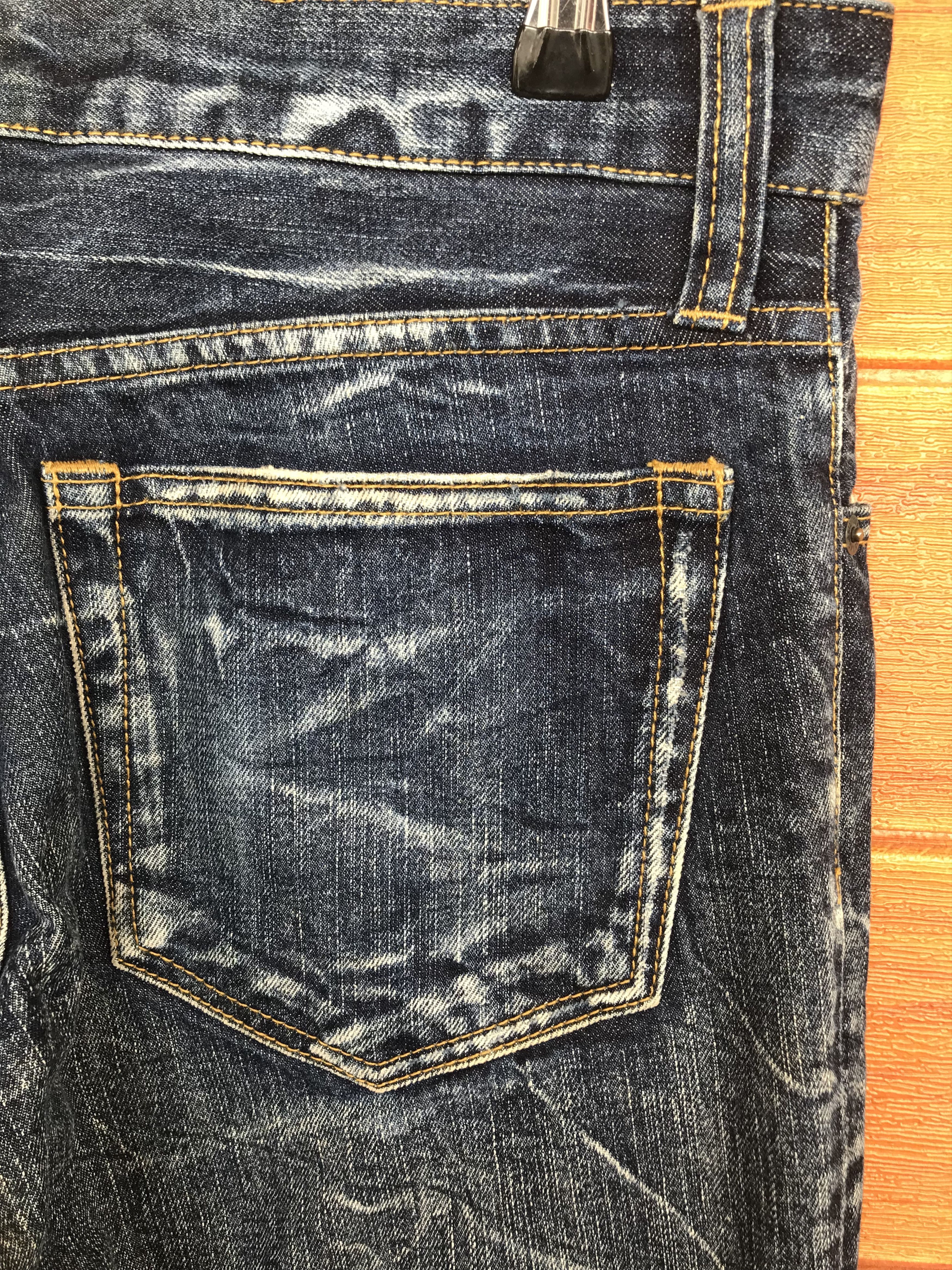 If Six Was Nine Japanese Brand Clawmark Lighting Distressed Denim Jeans Size US 32 / EU 48 - 14 Thumbnail