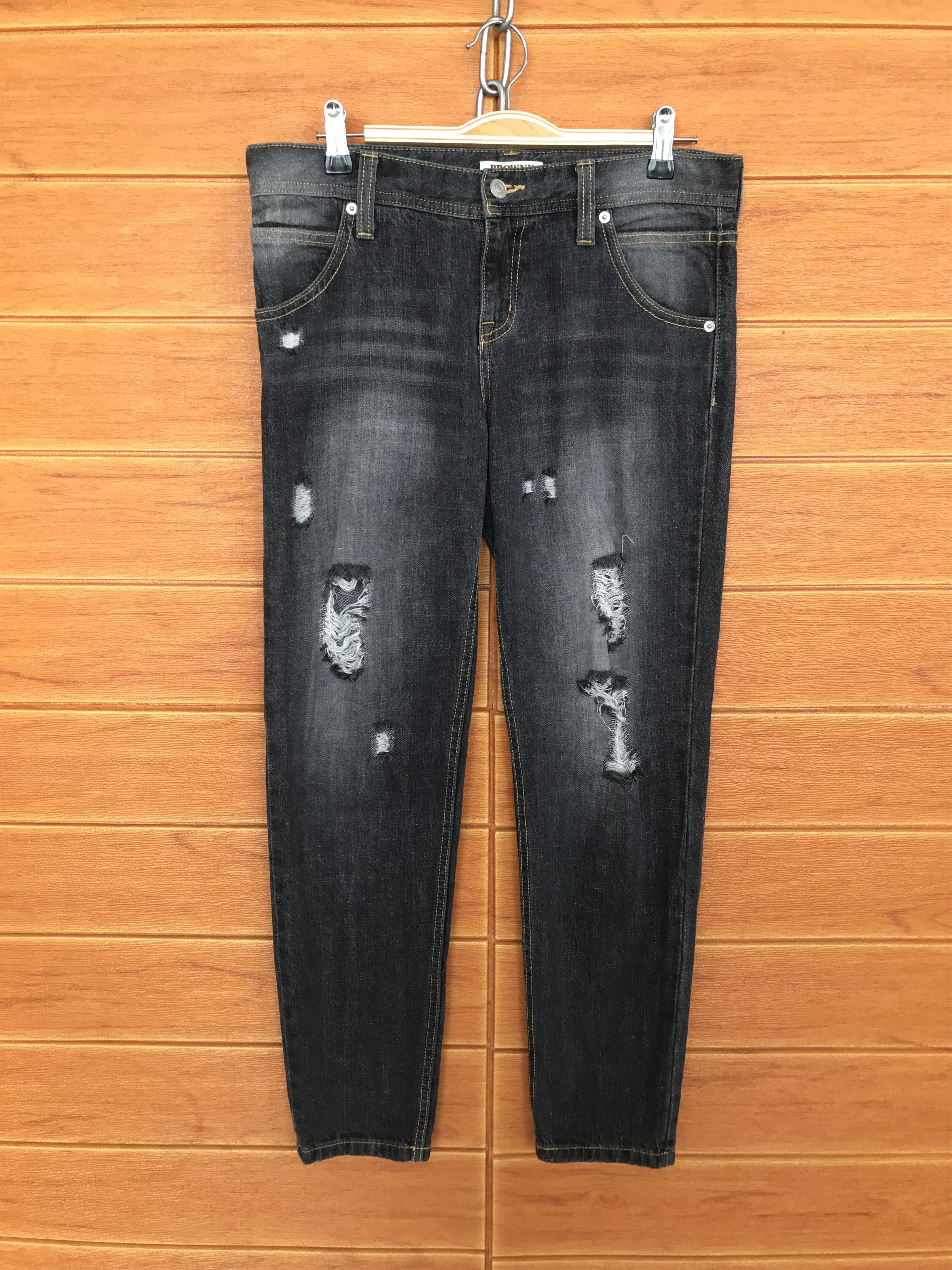 Hysteric Glamour Vintage Browny Japan Distressed Denim Jeans Size US 32 / EU 48 - 2 Thumbnail