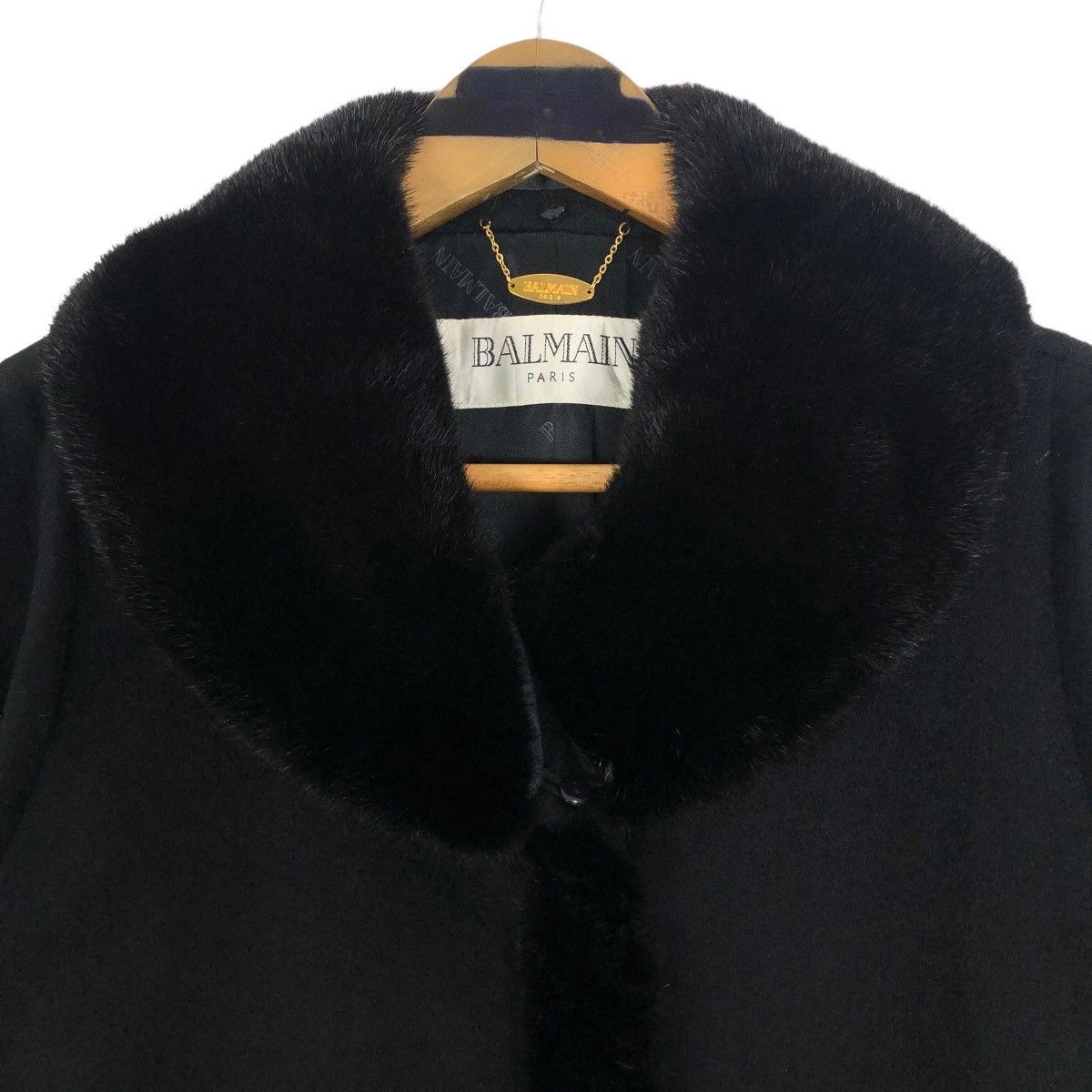 Balmain Balmain Paris Faux Fur Pure Cashmere Long Coat Size S / US 4 / IT 40 - 8 Thumbnail
