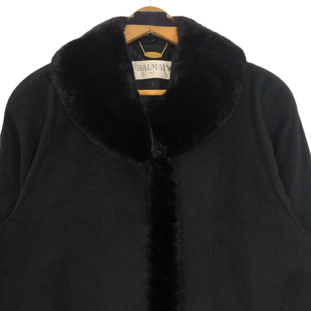 Balmain Balmain Paris Faux Fur Pure Cashmere Long Coat Size S / US 4 / IT 40 - 4 Thumbnail
