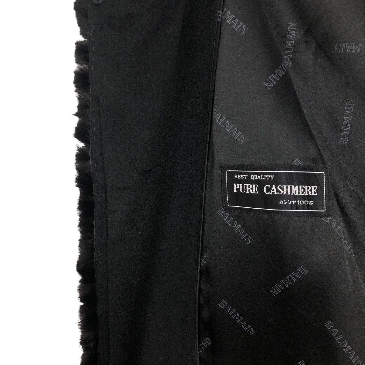 Balmain Balmain Paris Faux Fur Pure Cashmere Long Coat Size S / US 4 / IT 40 - 11 Thumbnail