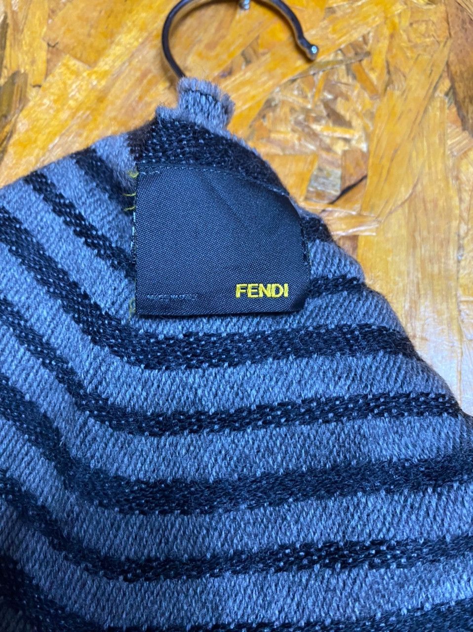 Fendi × Vintage 💥VINTAGE FENDI Monogram Muffler Scarf Size ONE SIZE - 6 Thumbnail